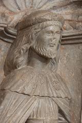 Stone Bas-Relief Depicting Saint Rocco, 14th-15th Century