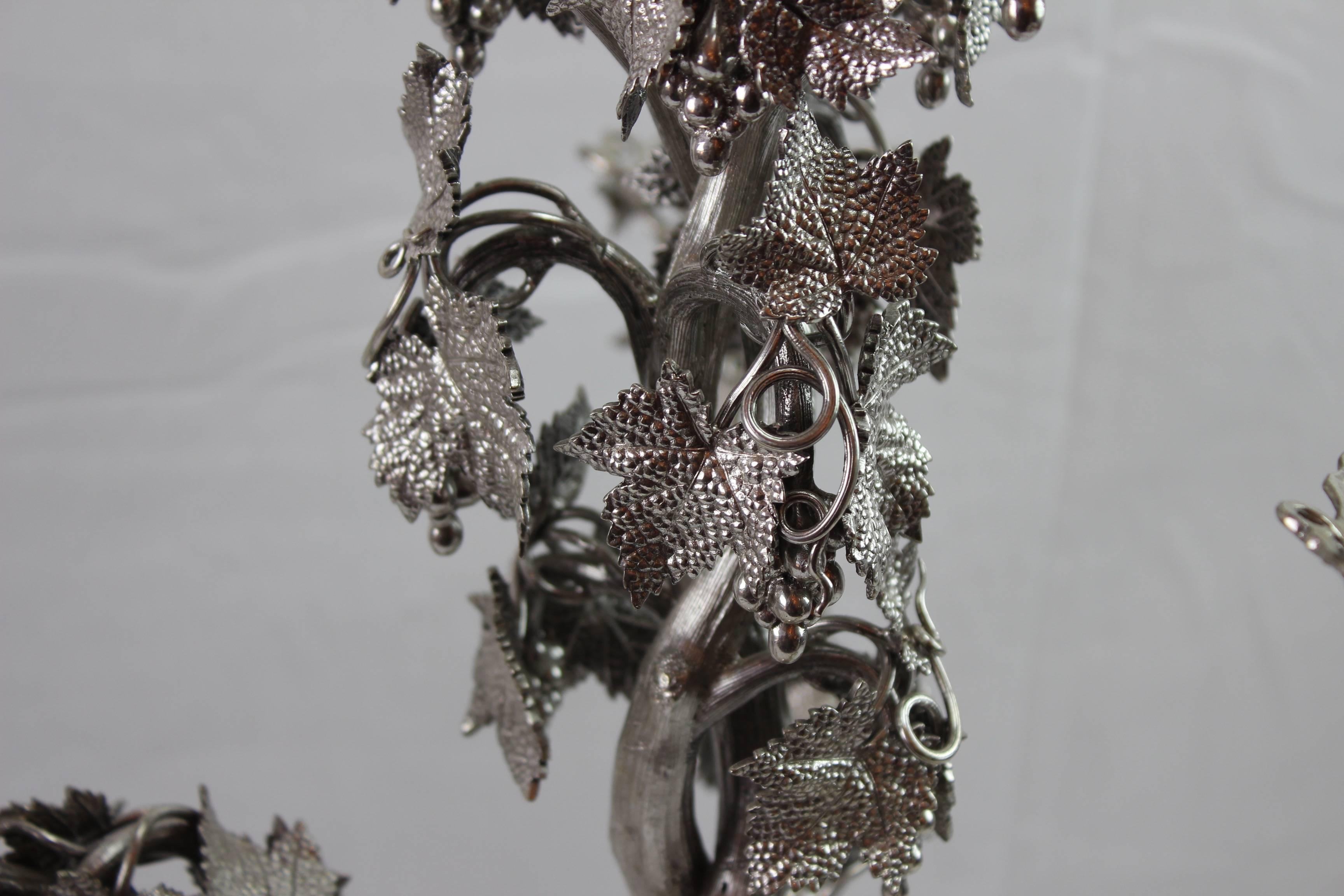 Stunning Austrian Silver Tall Centerpiece In Excellent Condition For Sale In Maastricht, NL