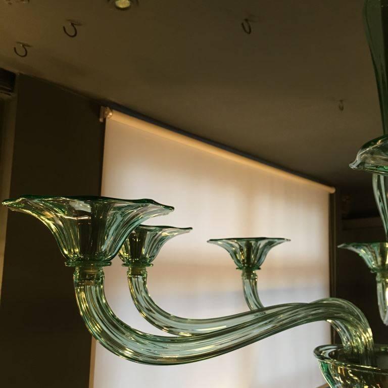Adolfo Murano Glass Chandelier In New Condition In London, GB