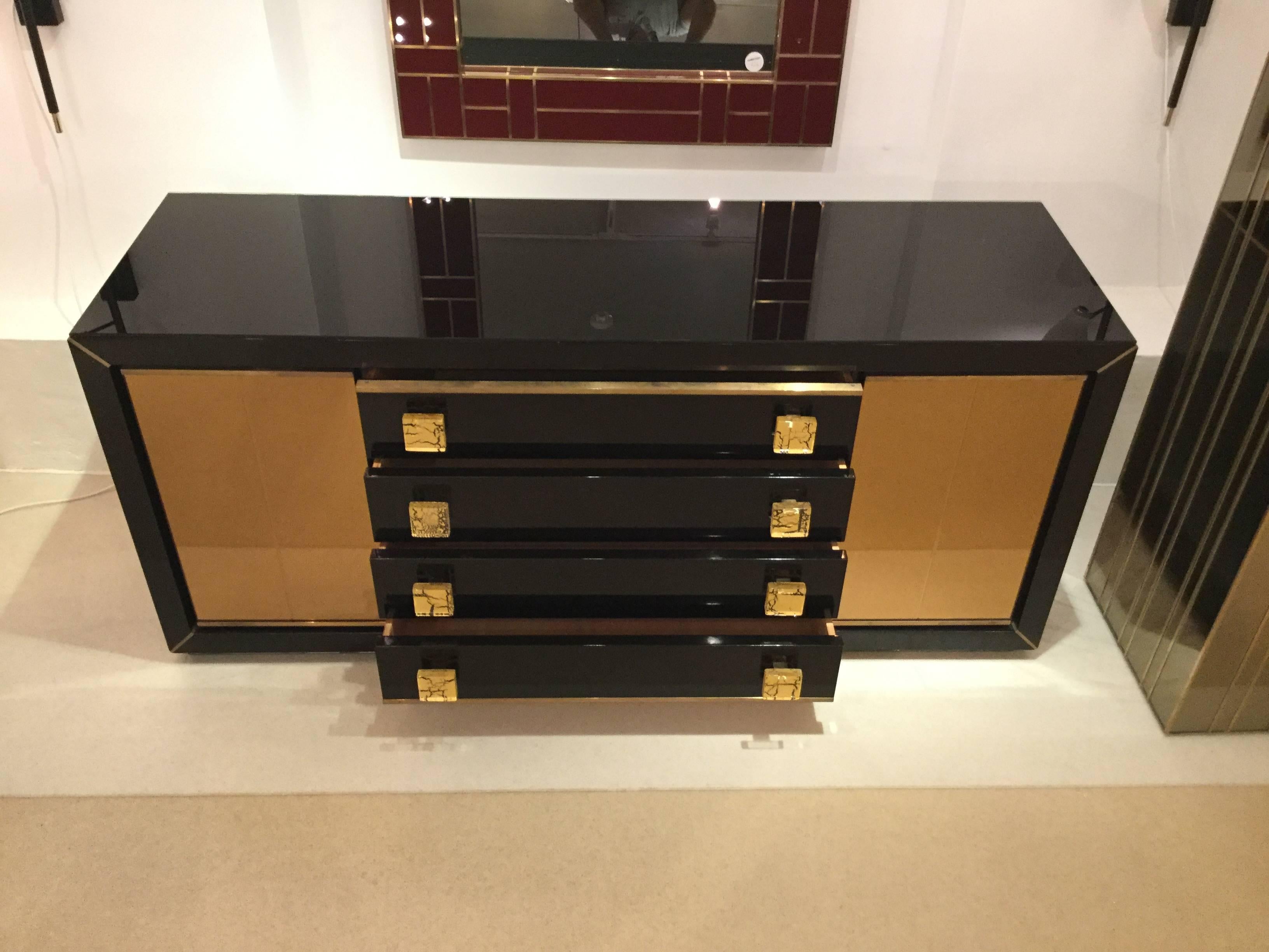 sideboard with glass doors