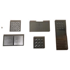 Set of Five Abstract Geometric Wall Art, 1970s