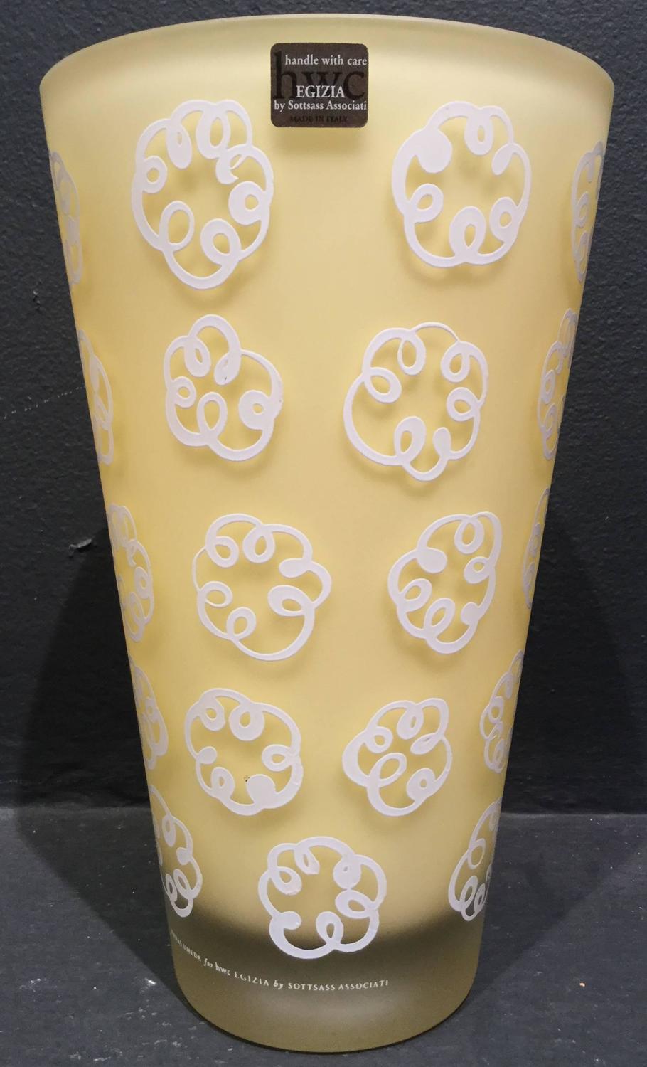Italian Modern Glass Vase by Nanae Umeda for Egizia by Sottsass 