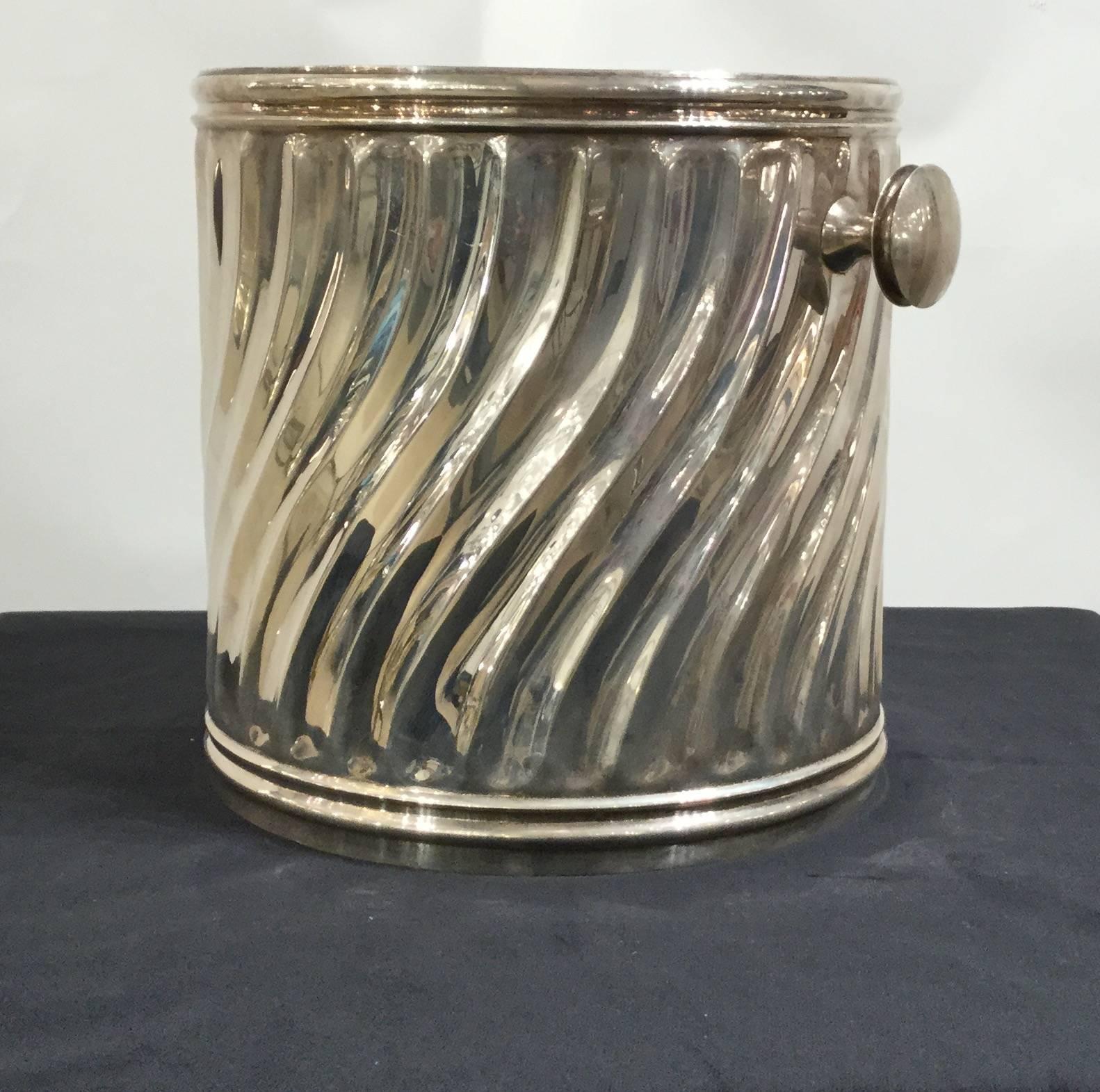 Silver Plate Italian Ice Bucket, circa 1970 In Good Condition In London, GB