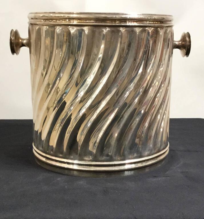Silver Plate Italian Ice Bucket, circa 1970 at 1stDibs