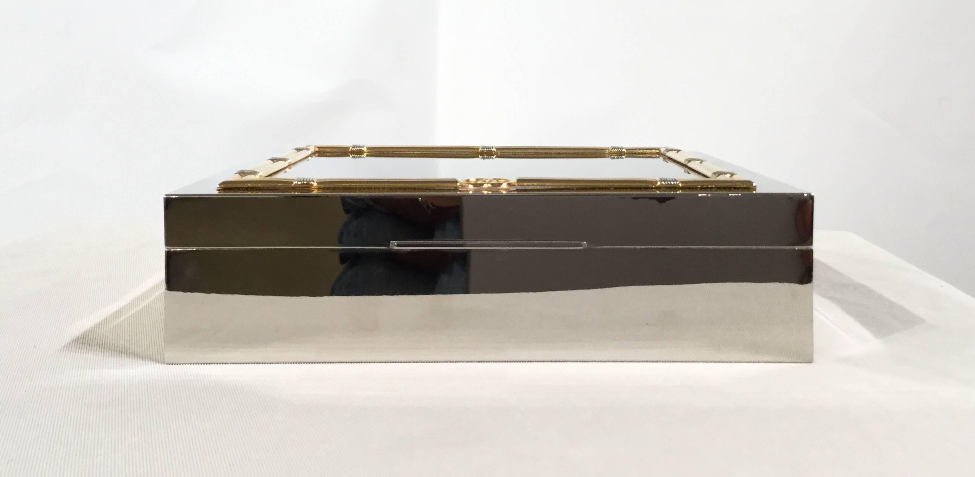 Mid-20th Century Gucci Silver Plated Box