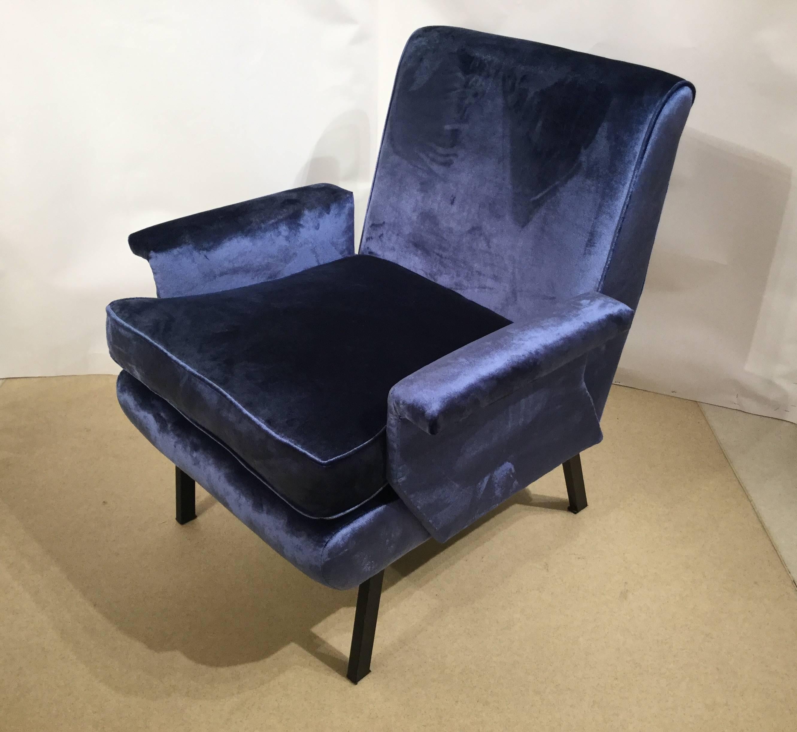 Pair of  1950s Italian Armchairs In Excellent Condition In London, GB
