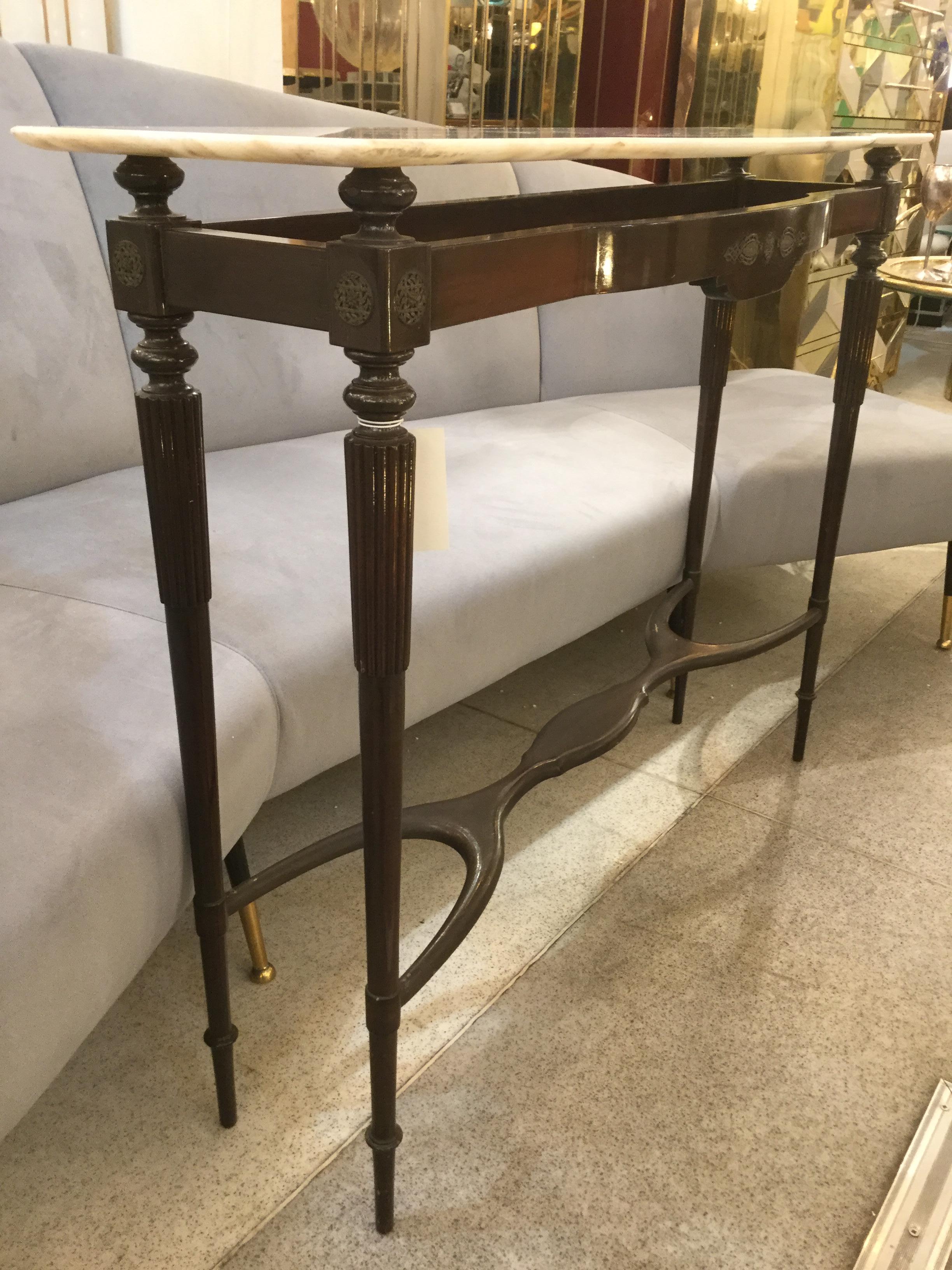 Hollywood Regency Italian Designed Console Table Attributed to Guglielmo Ulrich, 1940