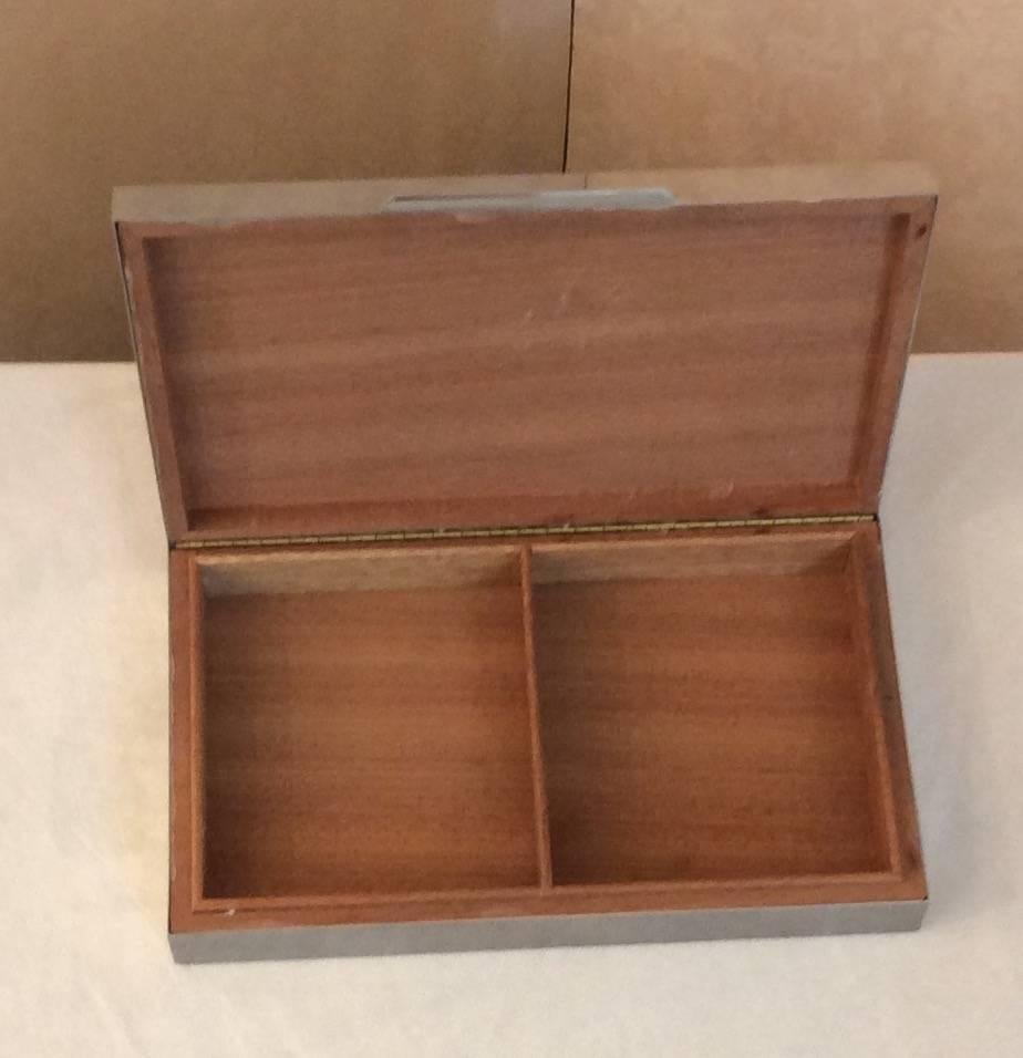 Mid-Century Modern Italian Box in the Style of Willy Rizzo, 1970 For Sale