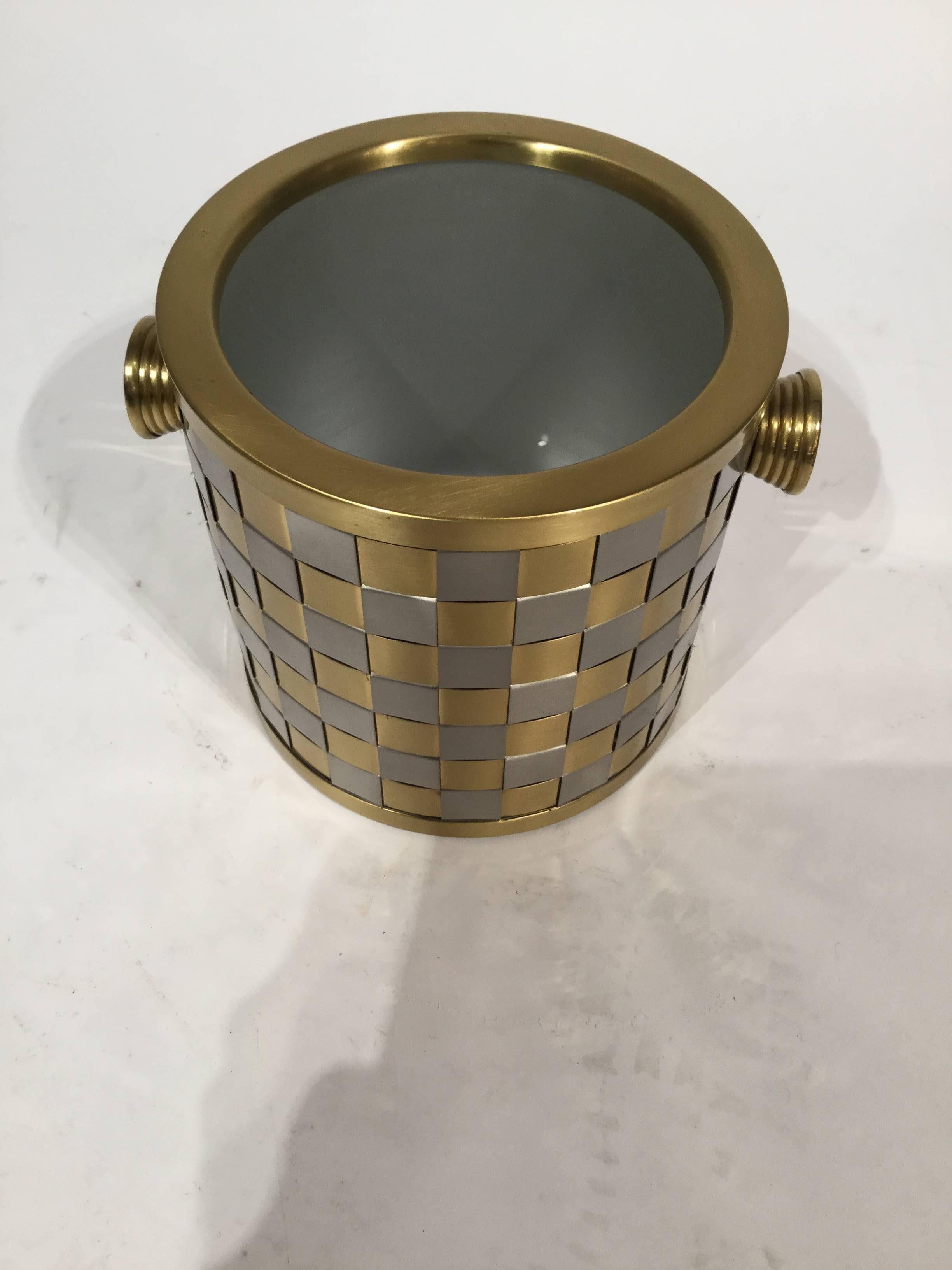 Brass Italian Designed Ice Bucket, 1970