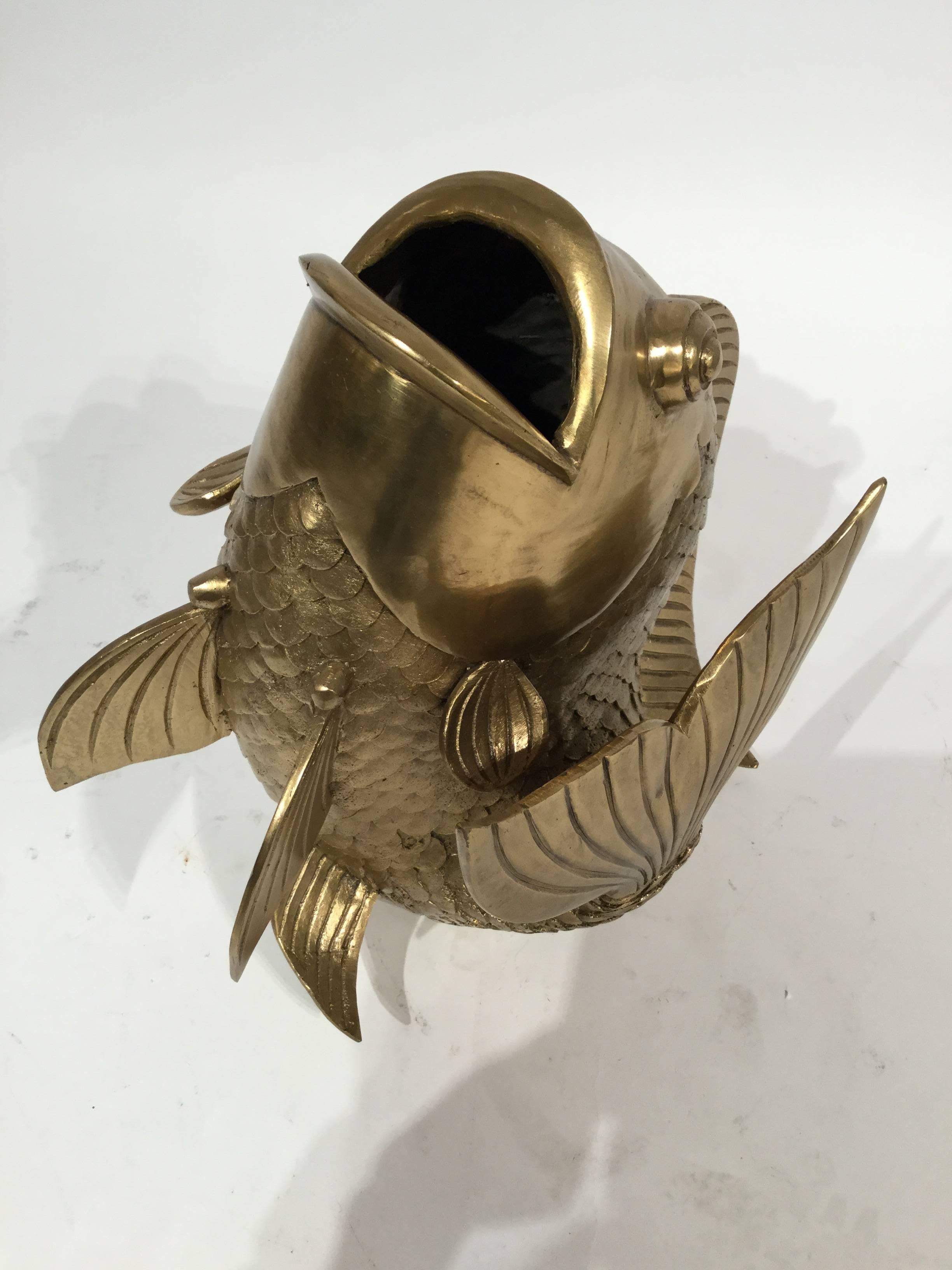 Italian Sculpture in Bronze in the Form of a Fish, 1970 2