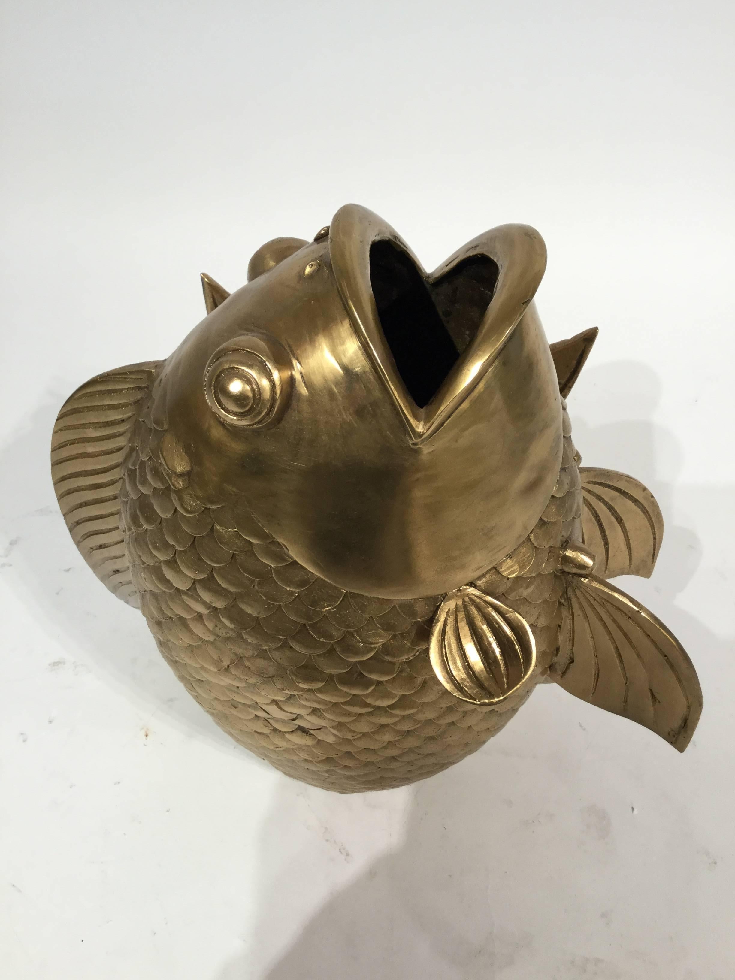 Italian Sculpture in Bronze in the Form of a Fish, 1970 4
