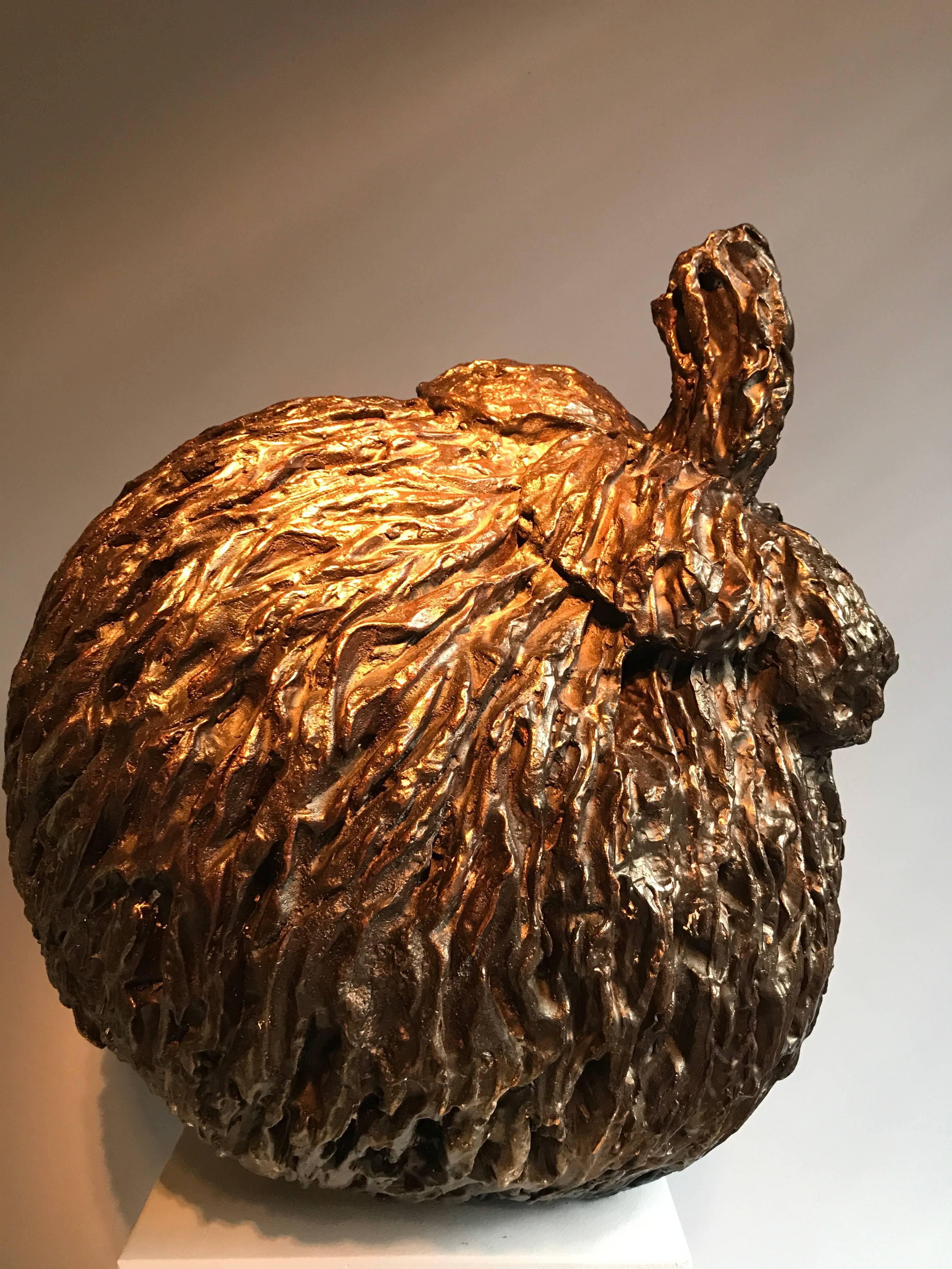 Contemporary Bronze Work of Art, Mangosteen In Excellent Condition For Sale In Schellebelle, BE