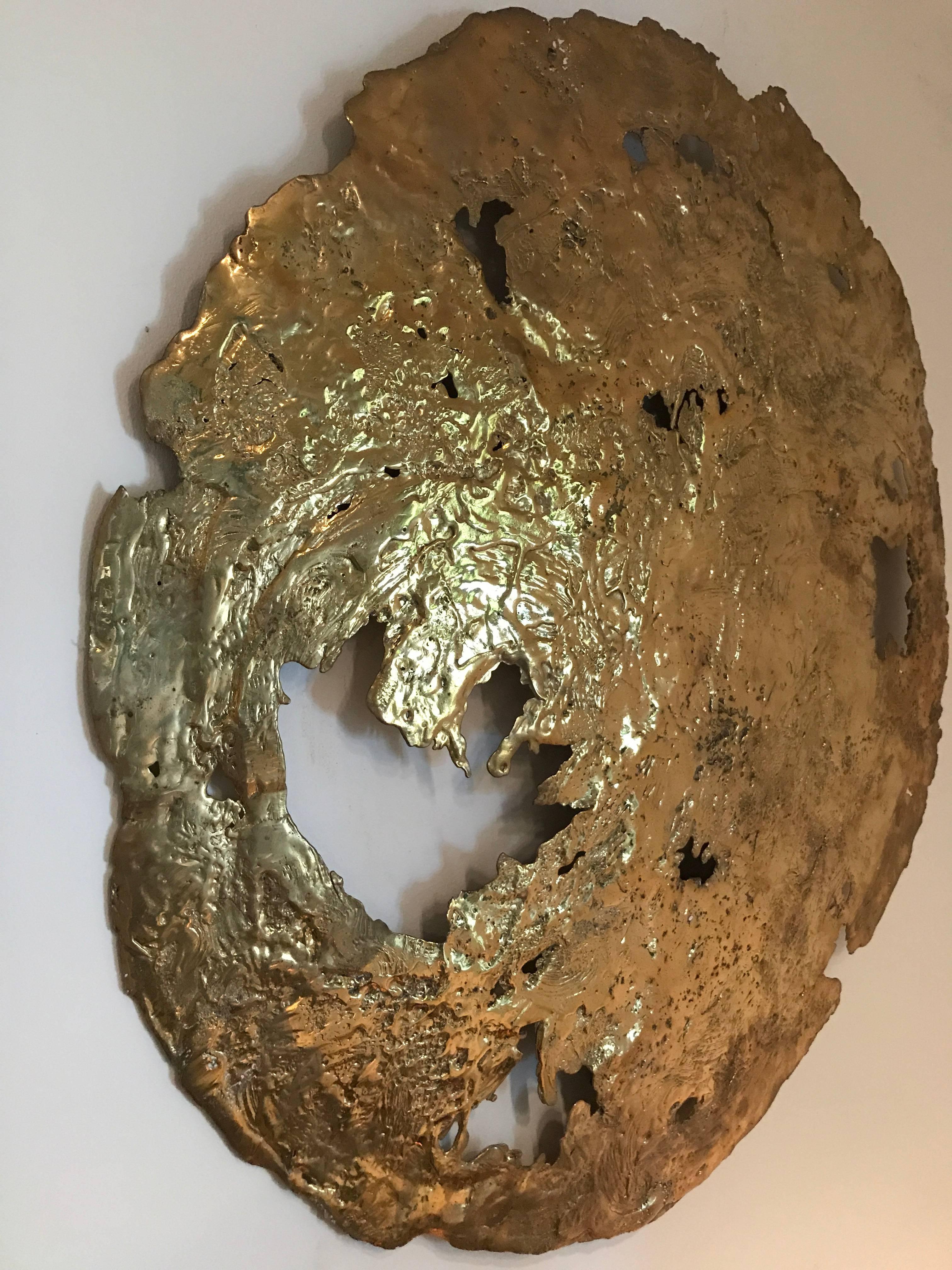 Bronze-Wandkunst „Moon“ im Angebot 2