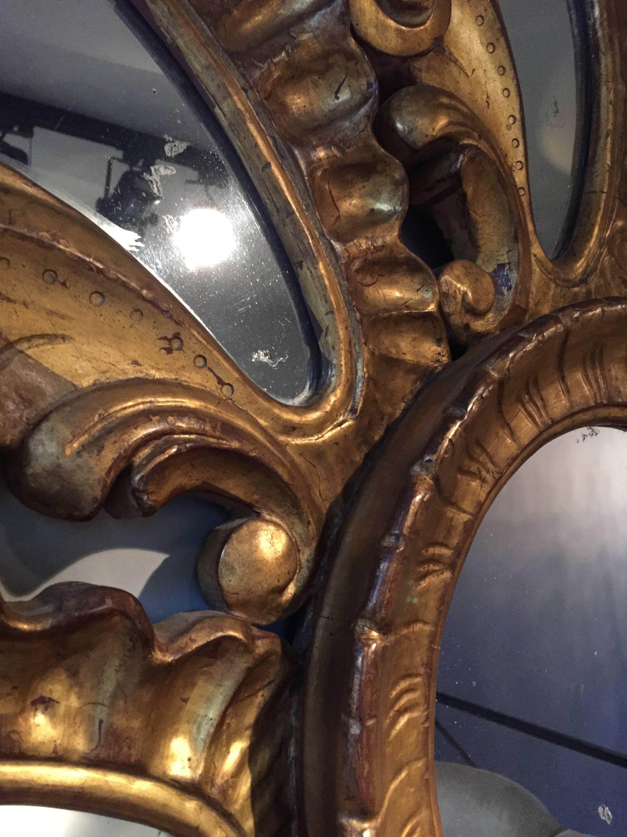 Baroque Revival 19th Century Almost Pair of Mirrors