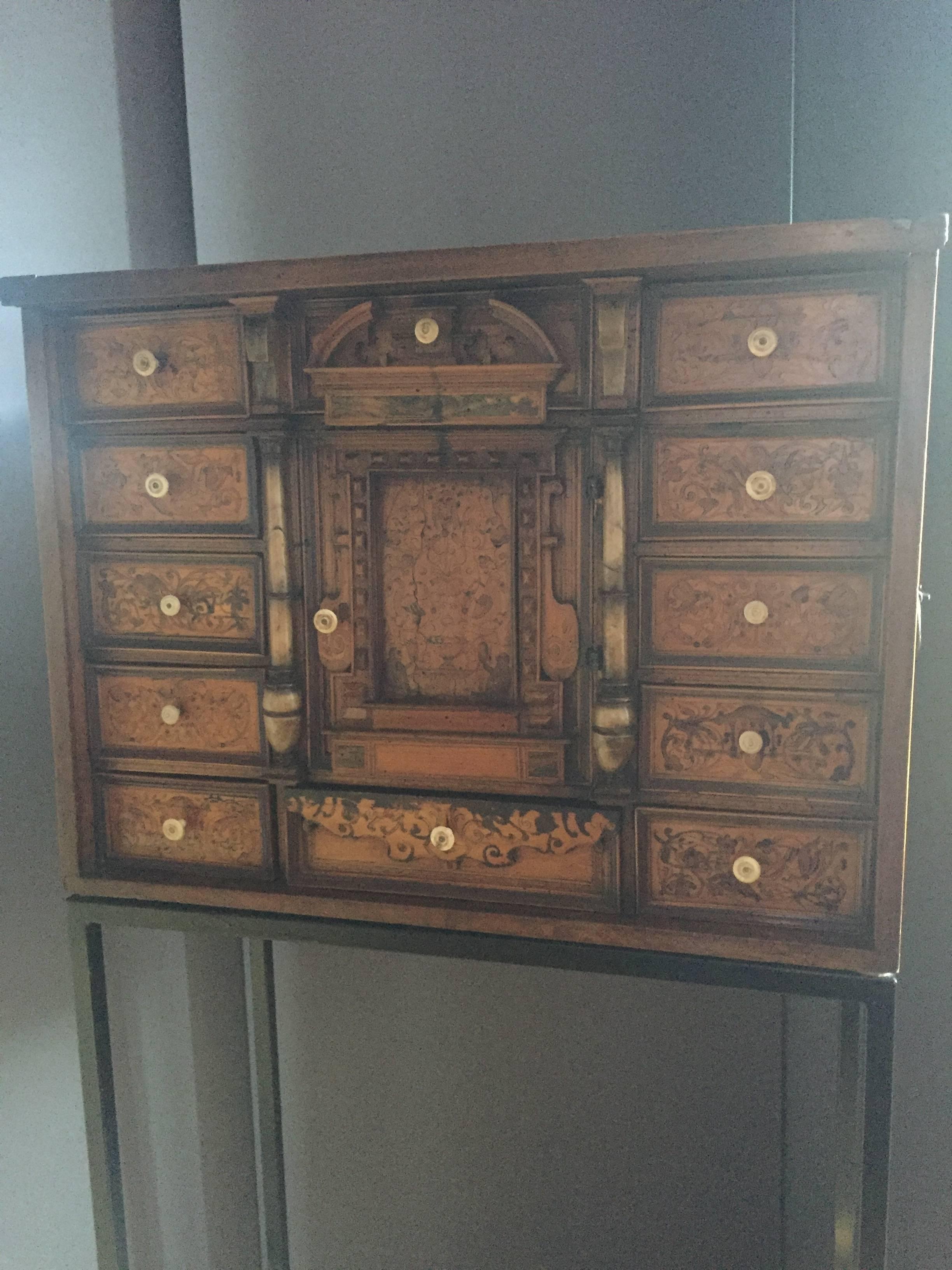 Polished Augsburg Cabinet, 17th Century, Germany For Sale