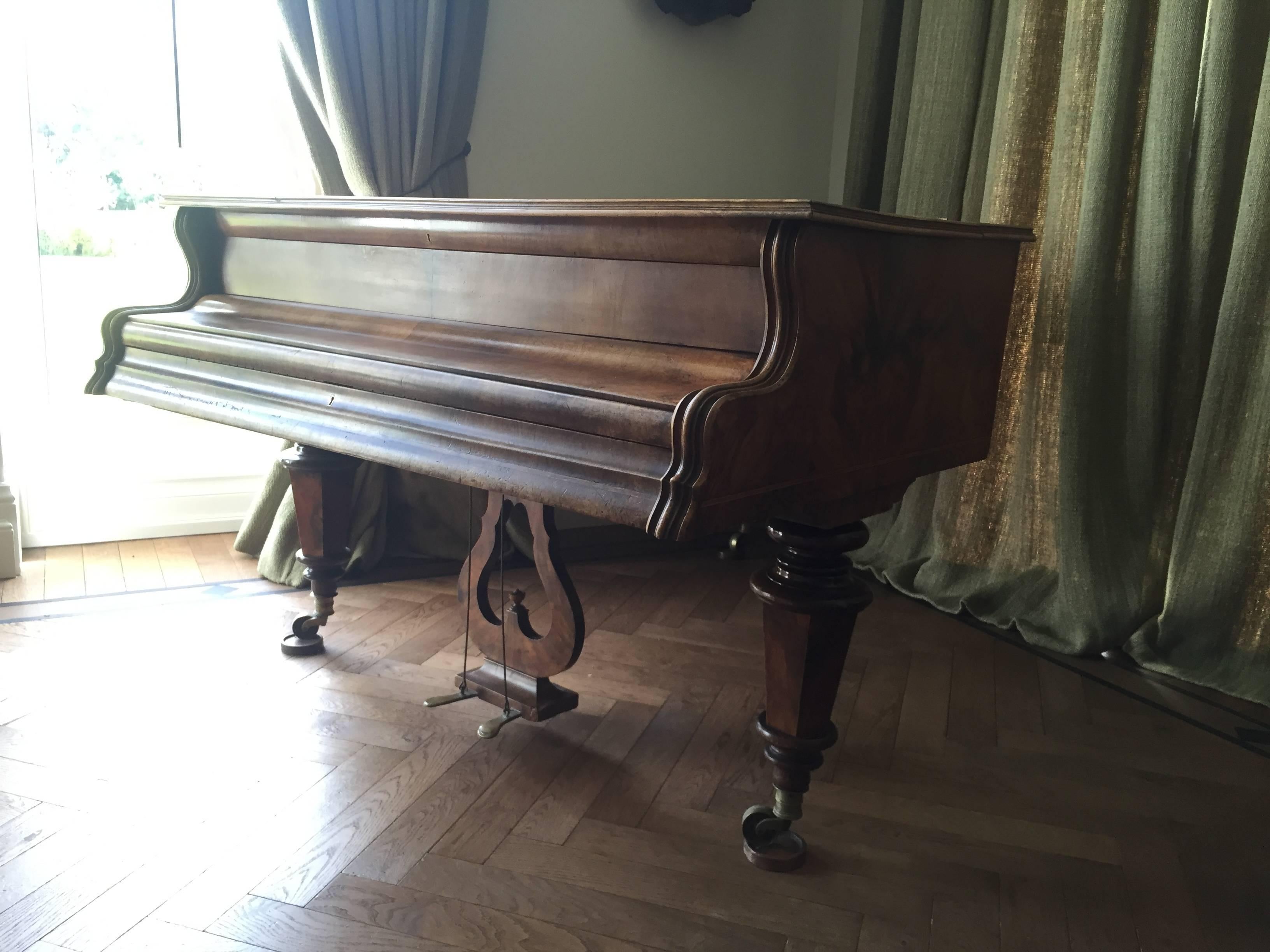 Außergewöhnlicher Flügel:: fortepiano fabrik jacop czapka & sohn:: wien:: Österreich:: 1842. 
Holz und schöne Patina.