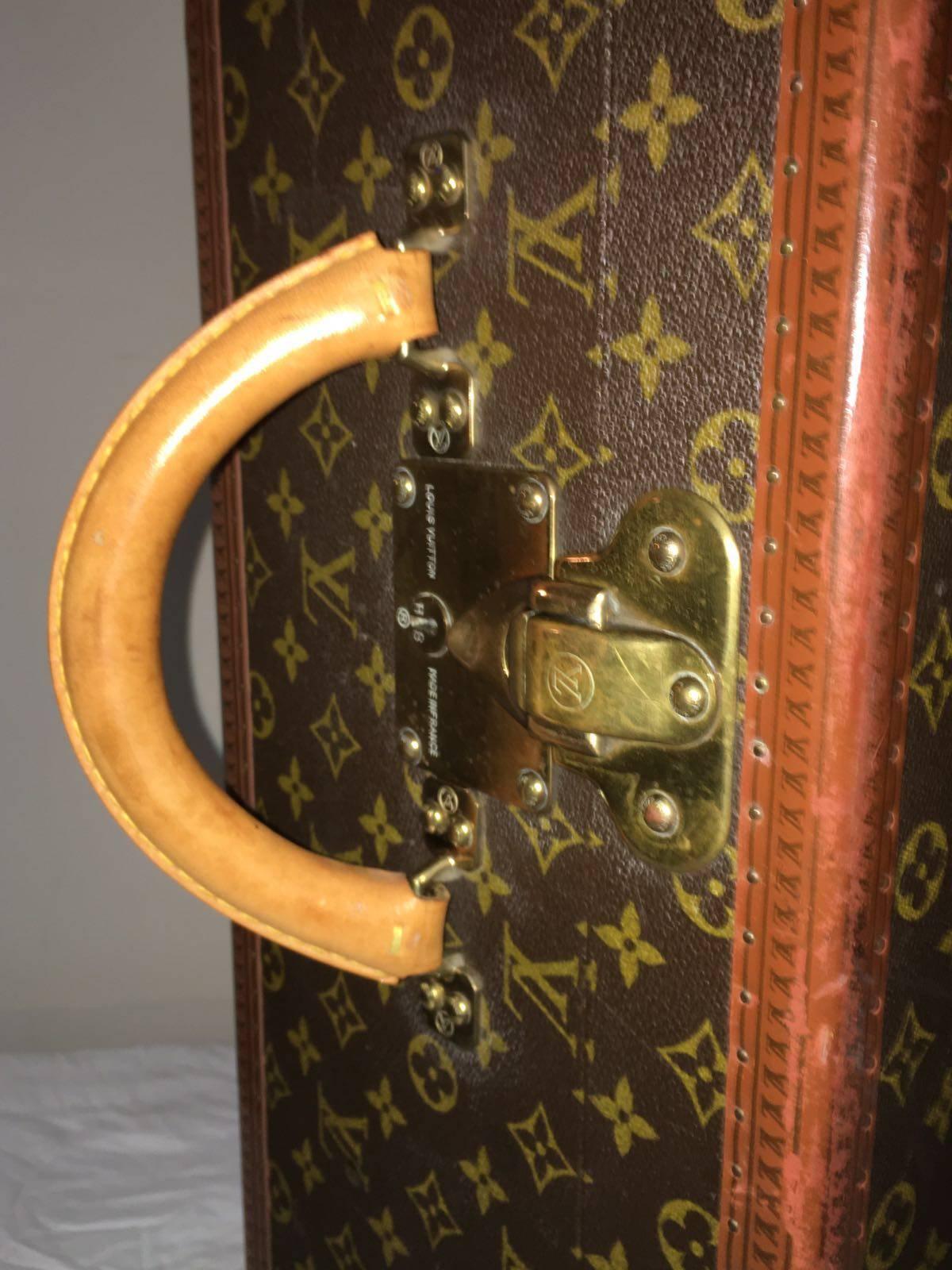 French Louis Vuitton Suitcase, Monogram Canvas