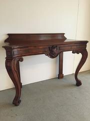 19th Century Mahogany Console with Coat of Arms, Irish