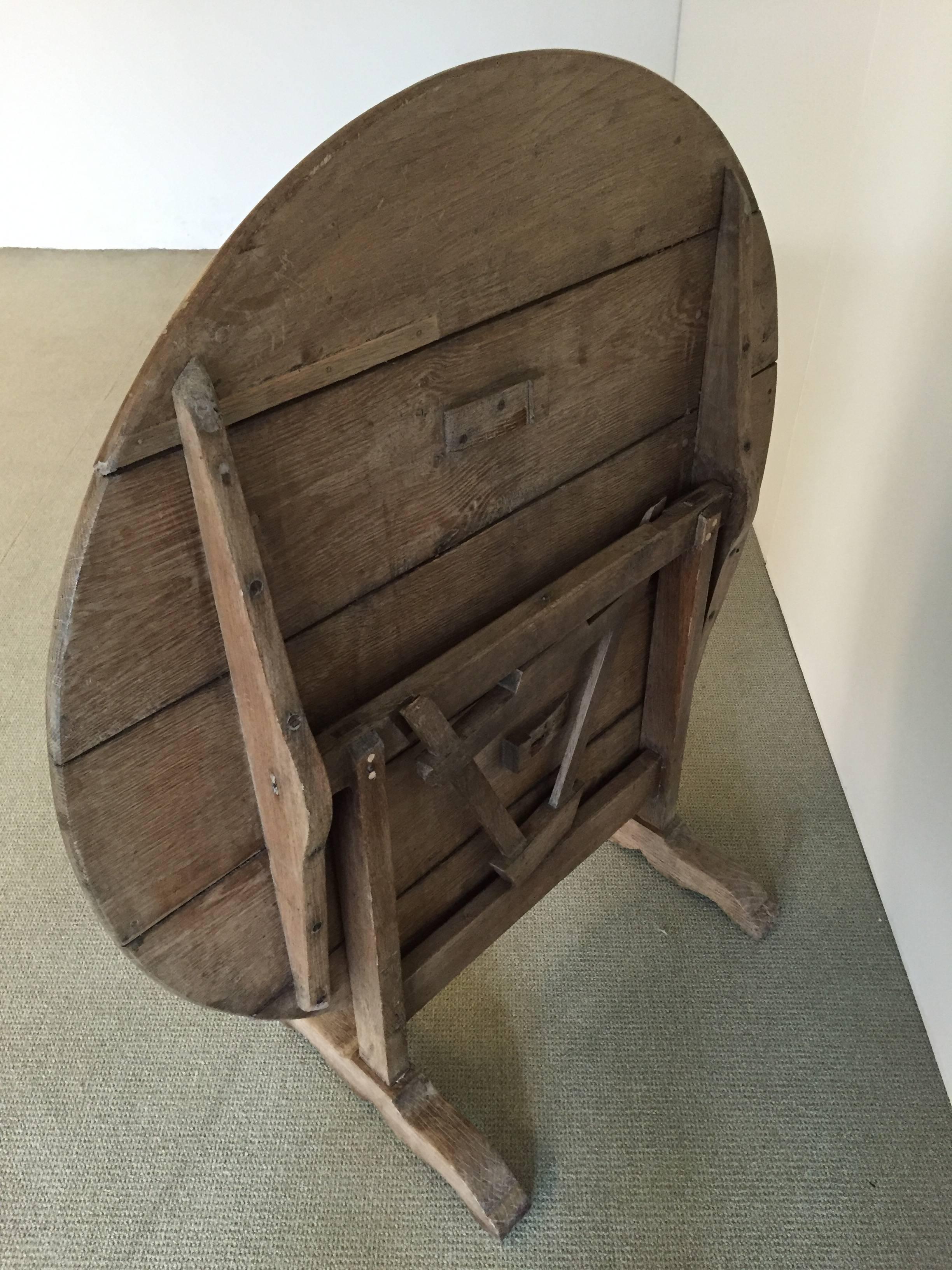 Nice bleached vigneron table, France.