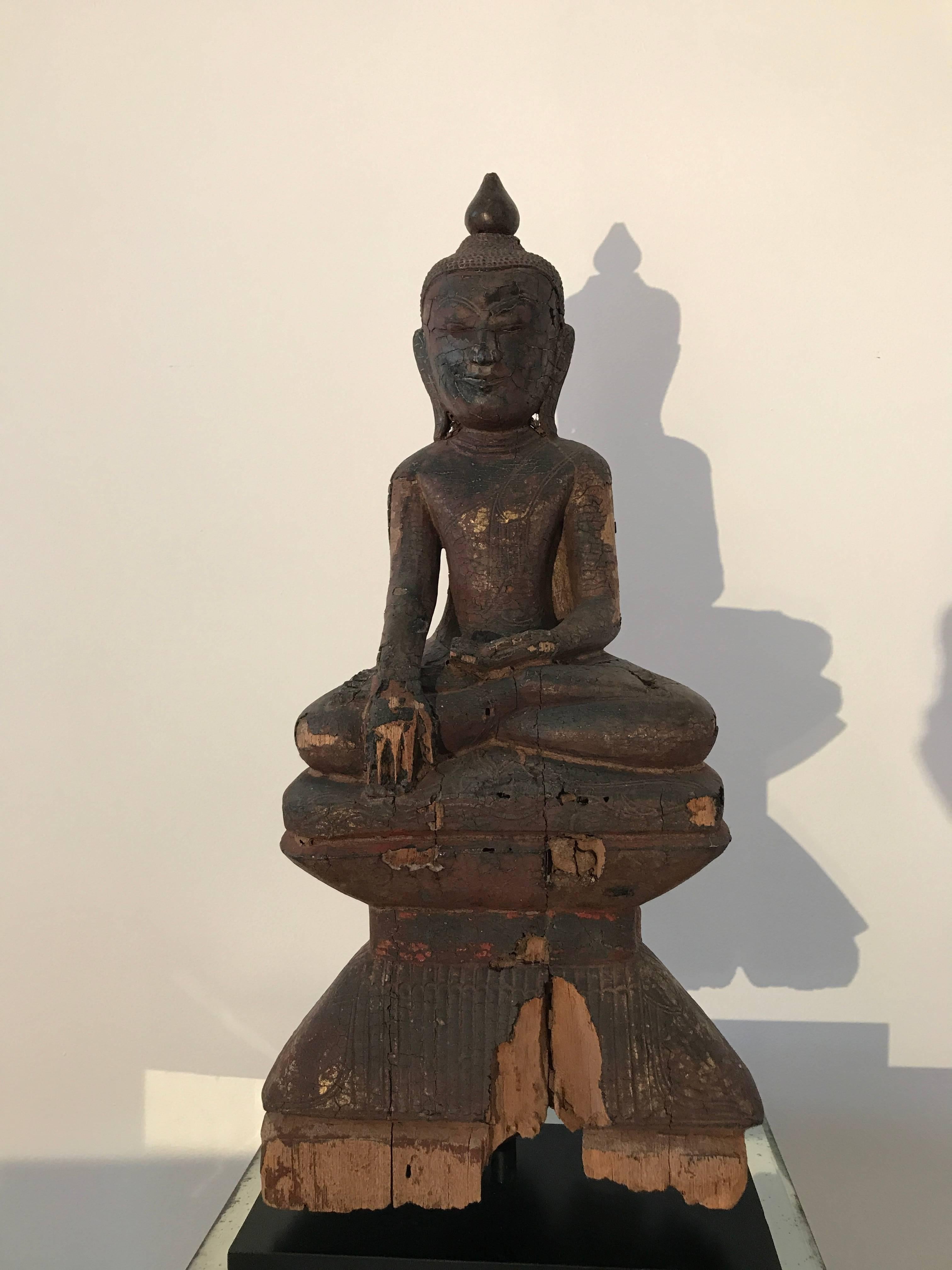 Patinated Burmese Buddha