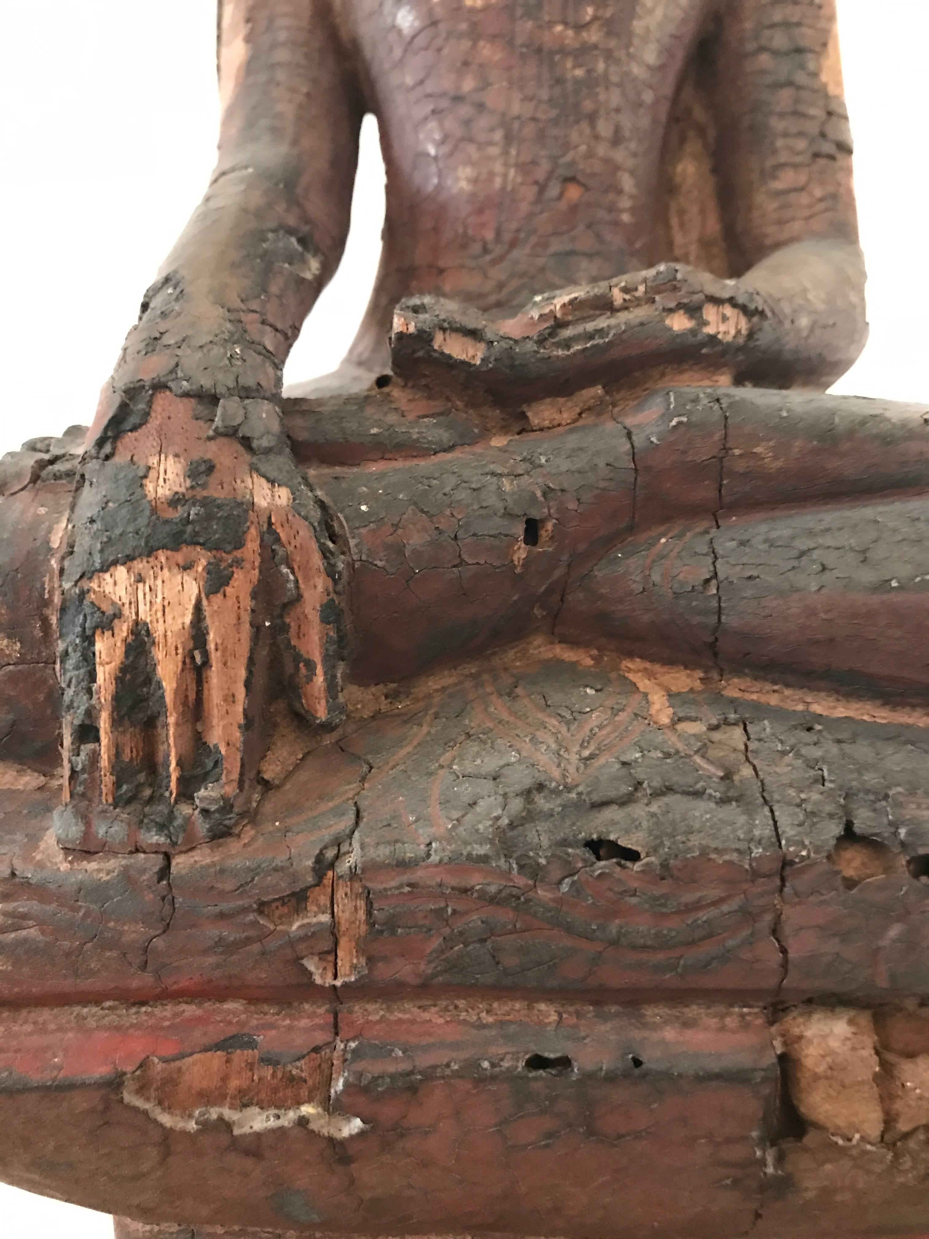 Wood Burmese Buddha