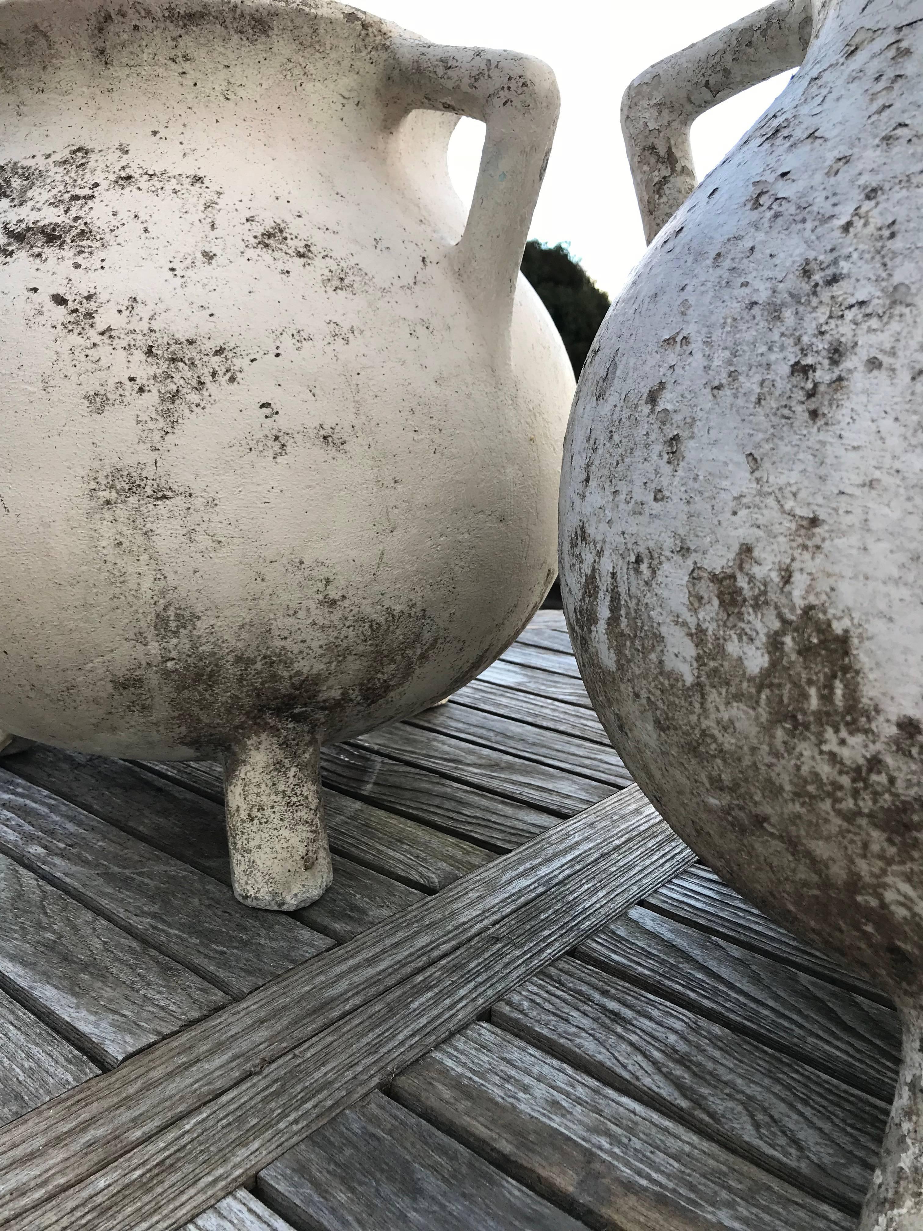 French Pair of Concrete Urns, France