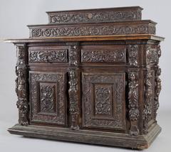 17th Century Large Carved Walnut Credenza