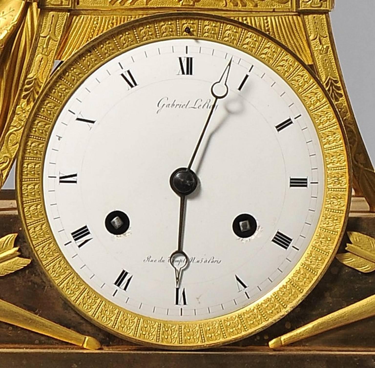 French Charles X Clock For Sale