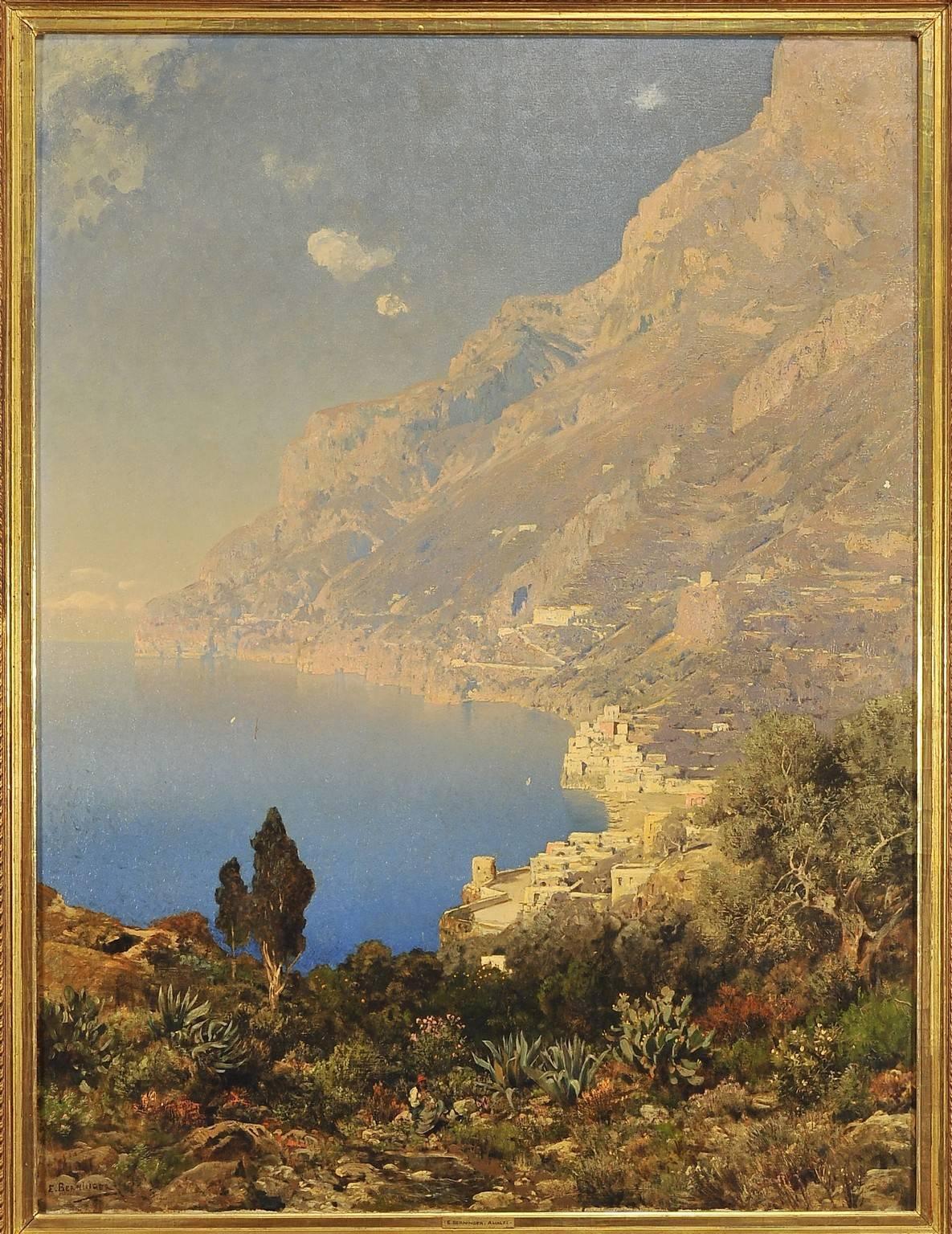 Edmund Berninger (1843-1929), oil on canvas signed lower left in the original frame.
