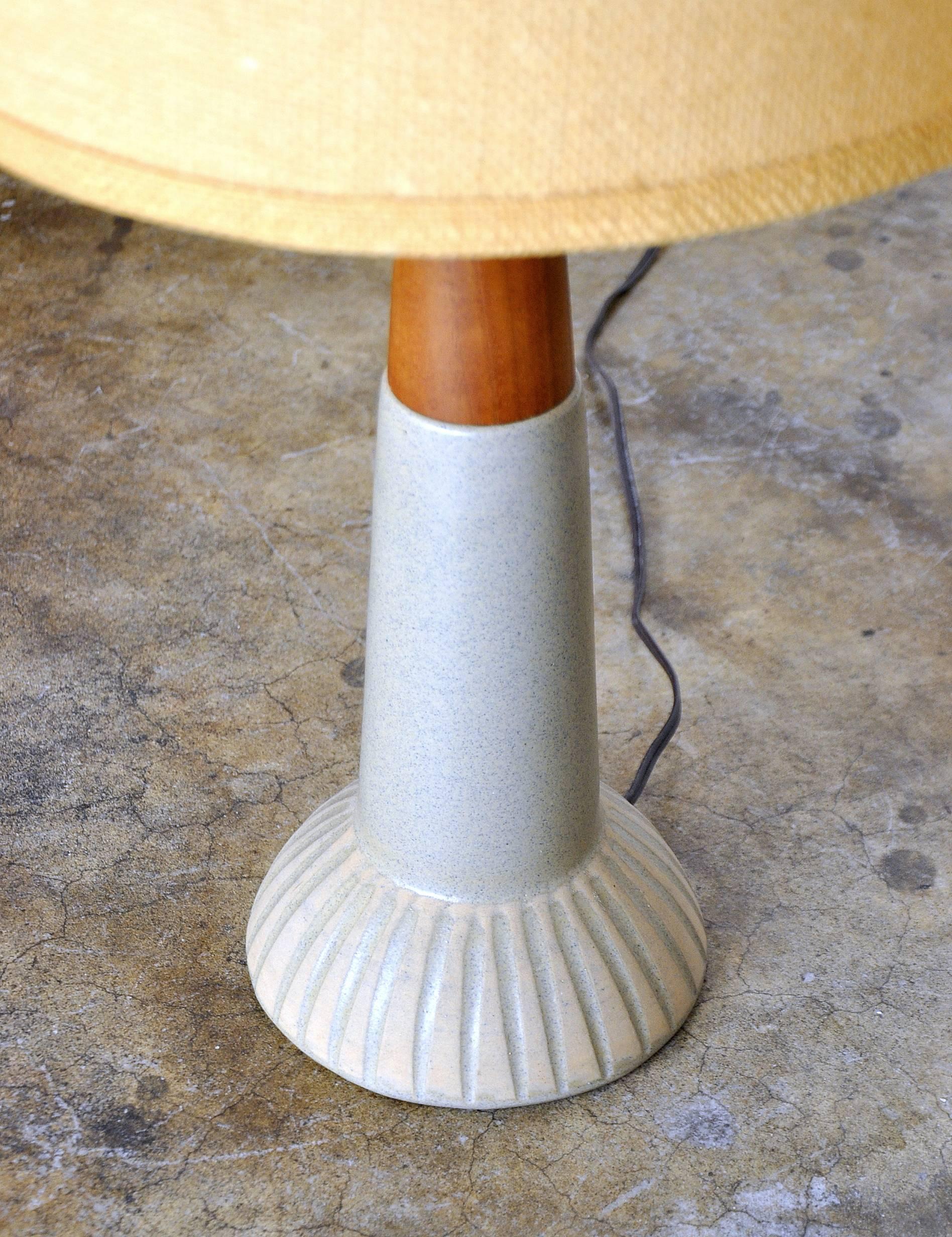 American Pair of Gordon and Jane Martz Marshall Studios Art Pottery Table Lamps