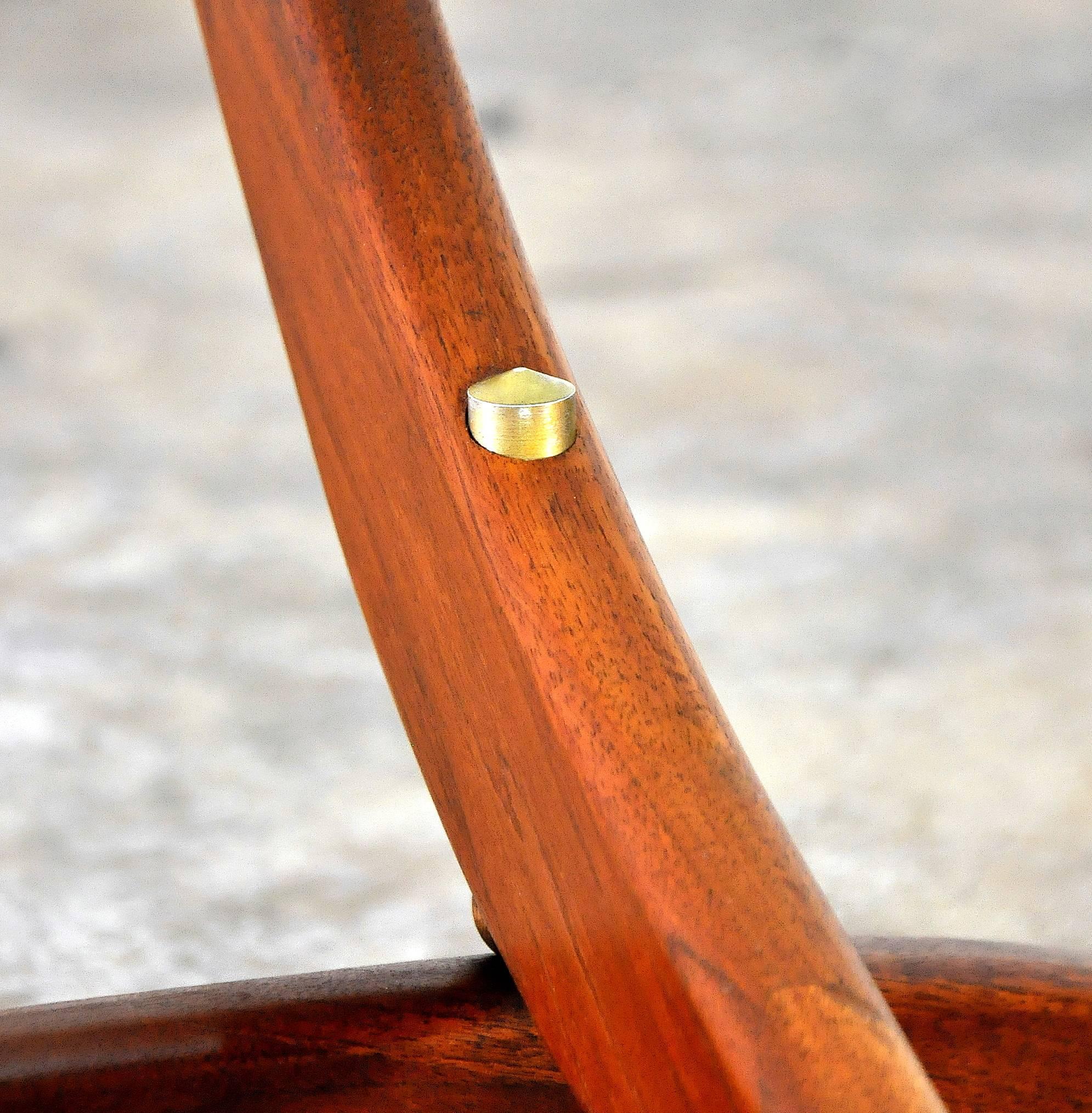 Mid-20th Century Forest Wilson Walnut and Glass Boomerang Coffee Table, circa 1963