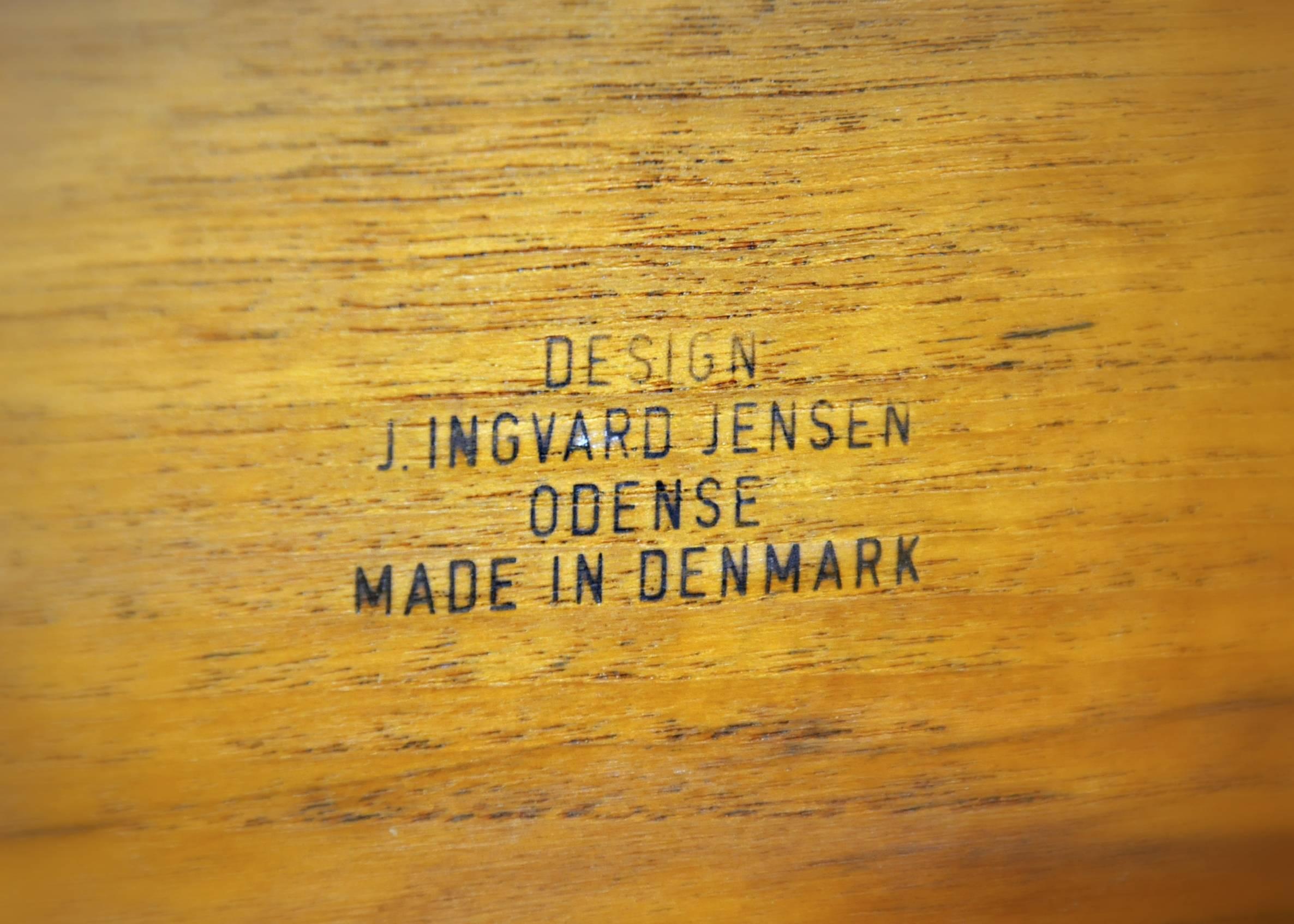 Danish Modern Teak Rolling Bar Cart by J. Ingvard Jensen, Odense Denmark 5