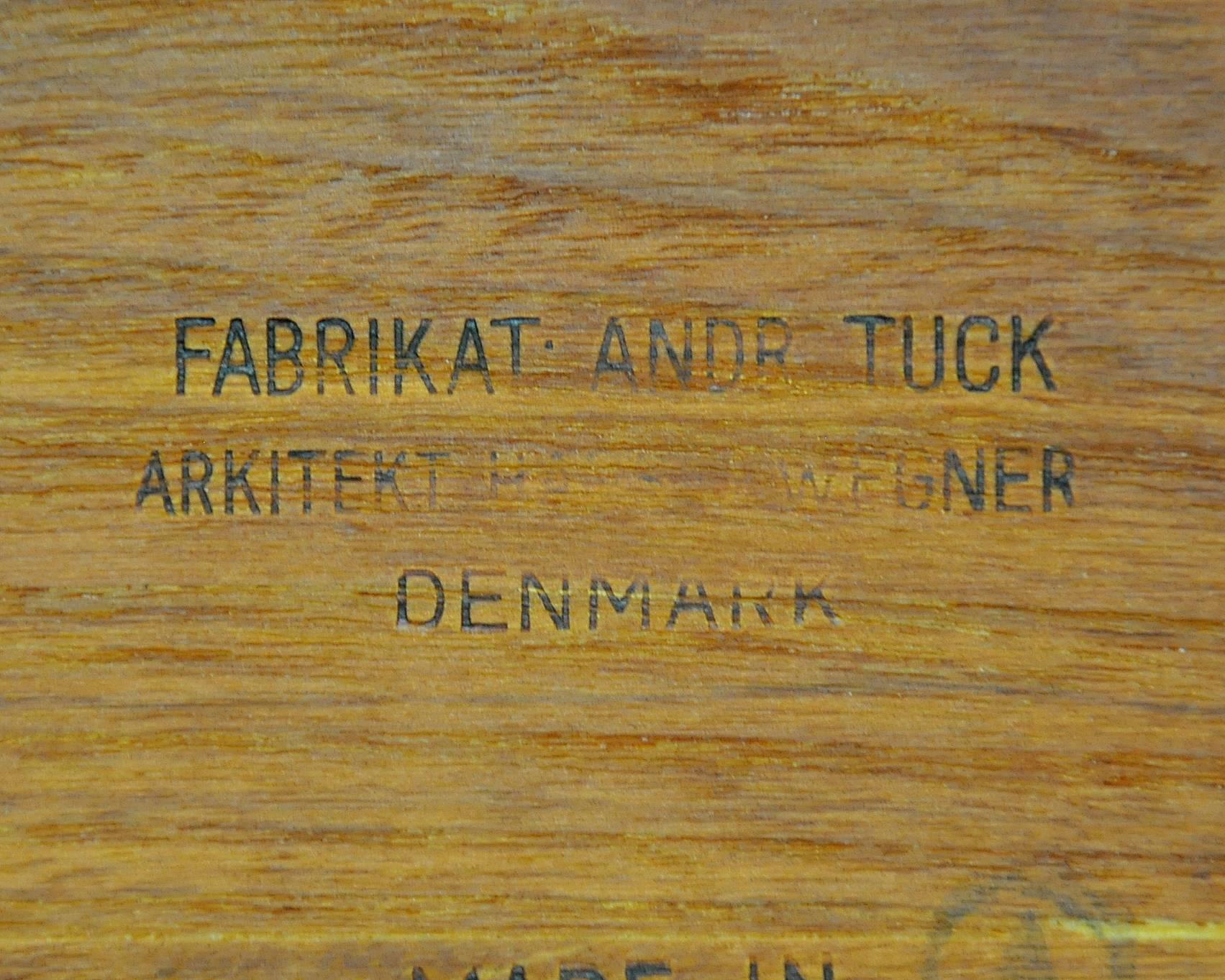 Hans Wegner for Andreas Tuck Teak and Oak Drop Leaf AT-32 Coffee Table 2
