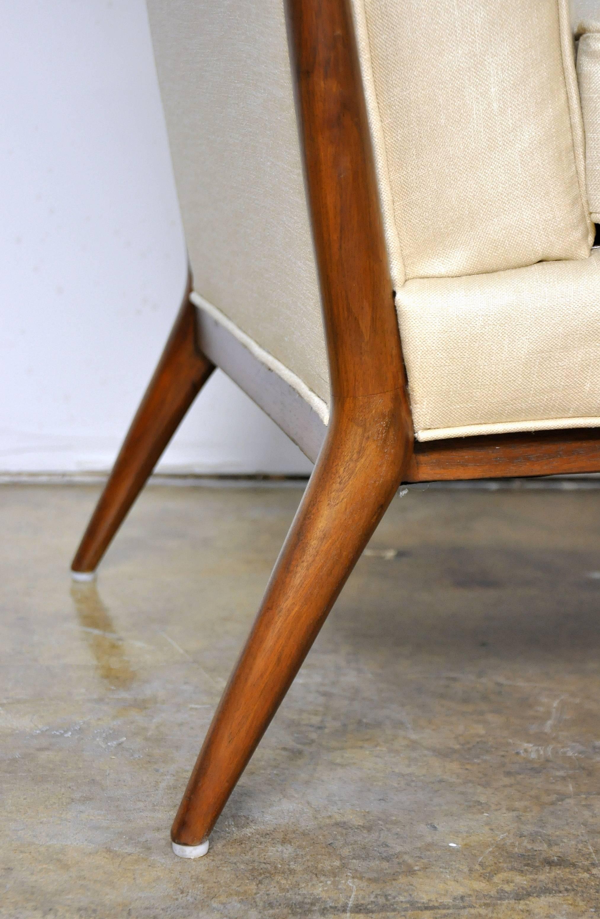 Fabric Pair of Paul McCobb for Directional 1320 Slipper Chairs