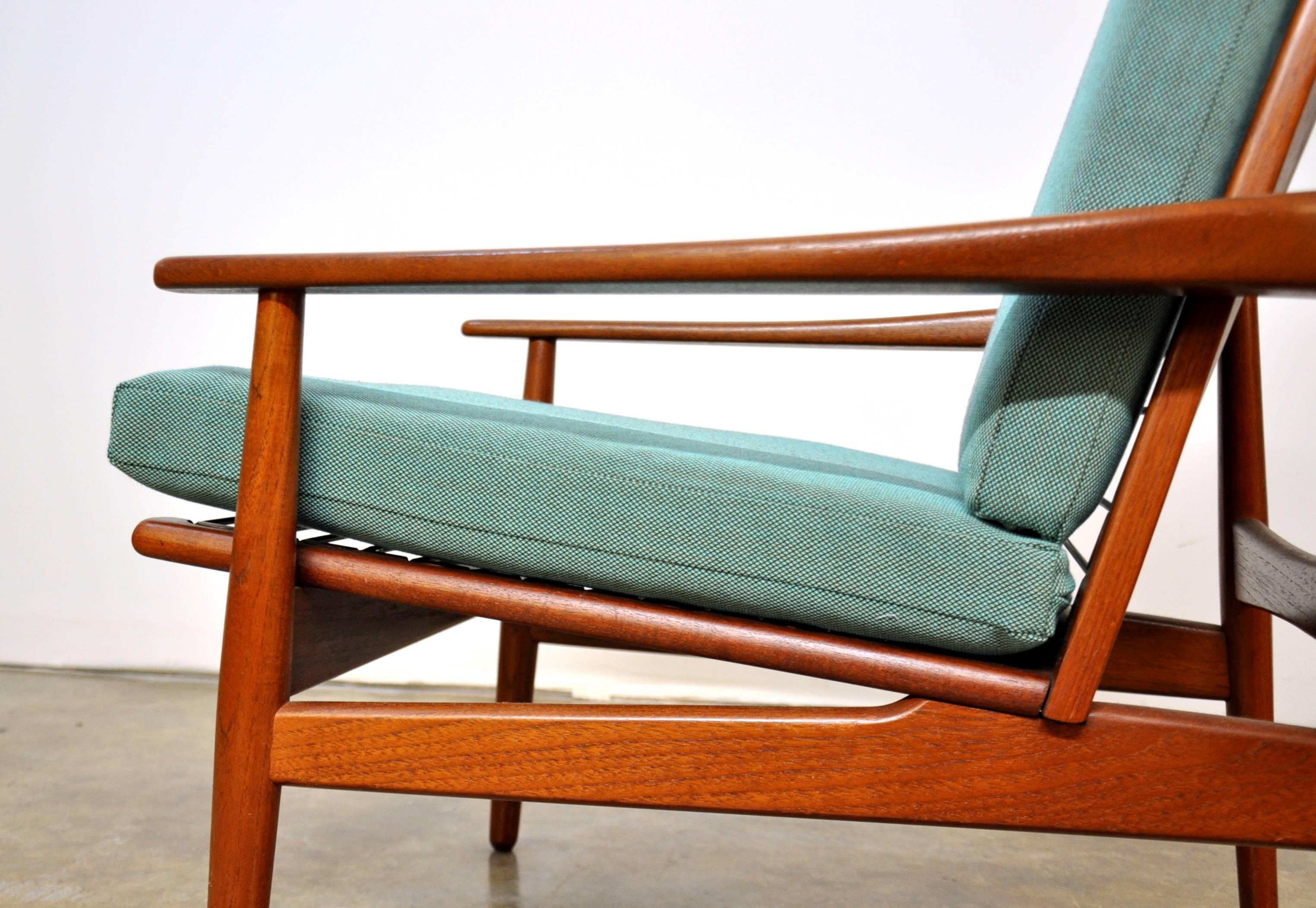 Mid-Century Modern Grete Jalk for Glostrup Mobelfabrik Teak Lounge Chair