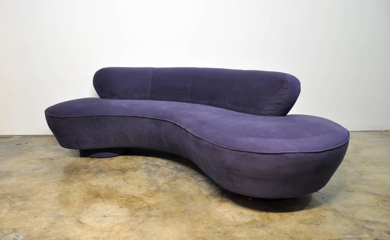 Vladimir Kagan Directional Serpentine Sofa at 1stDibs