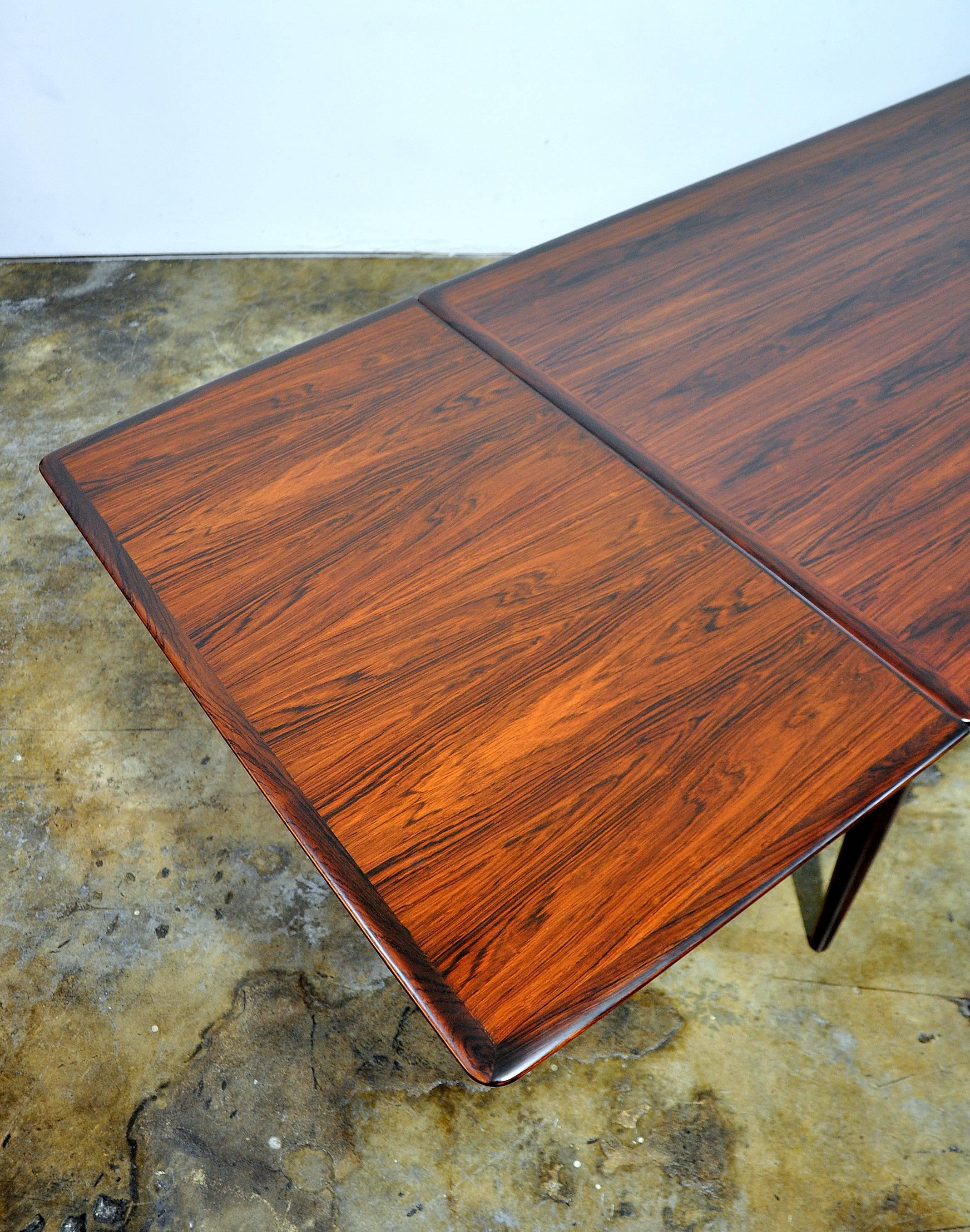 Rosewood Extension Dining Table by Arne Hovmand-Olsen for Skovmand and Andersen 1