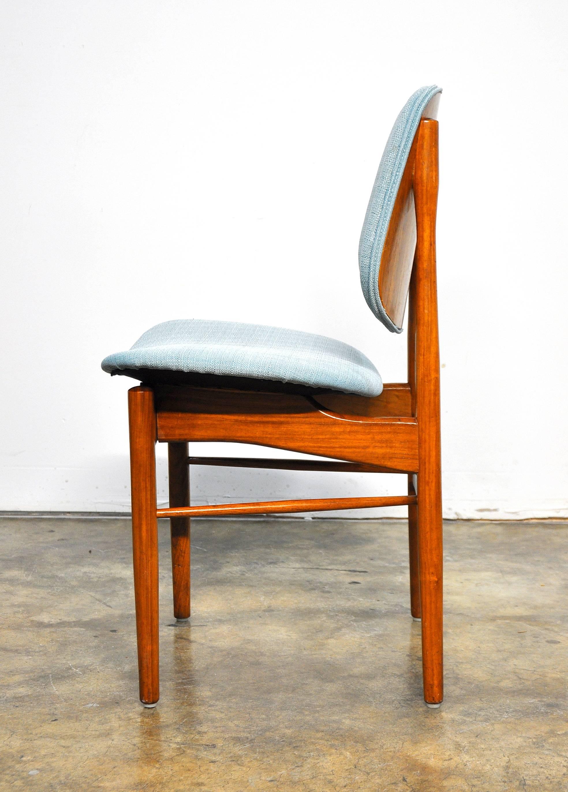 Set of Four Teak Dining Chairs, Attributed to Finn Juhl In Good Condition In Miami, FL