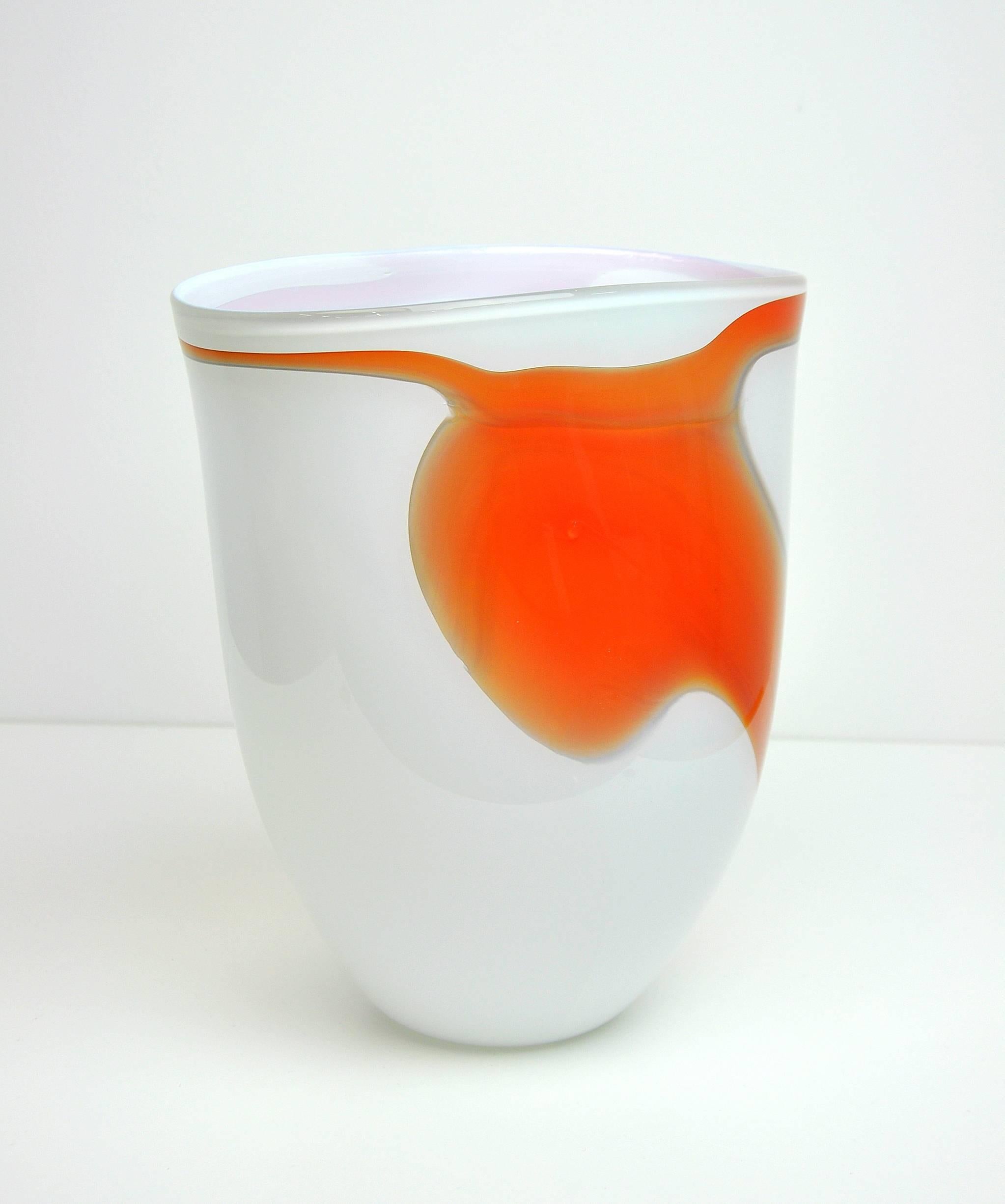 Martin Blank Art Glass Vase In Excellent Condition In Miami, FL