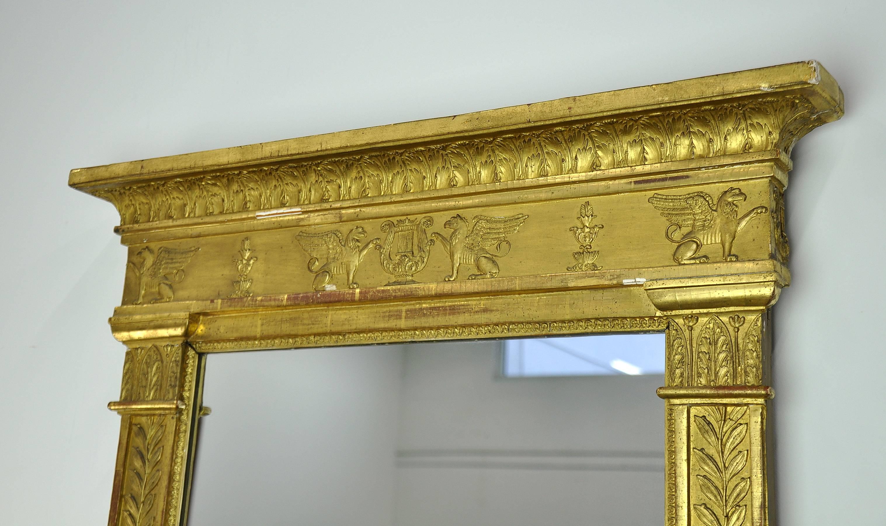 Neoclassical Gilt Mirror, Early 19th Century 2