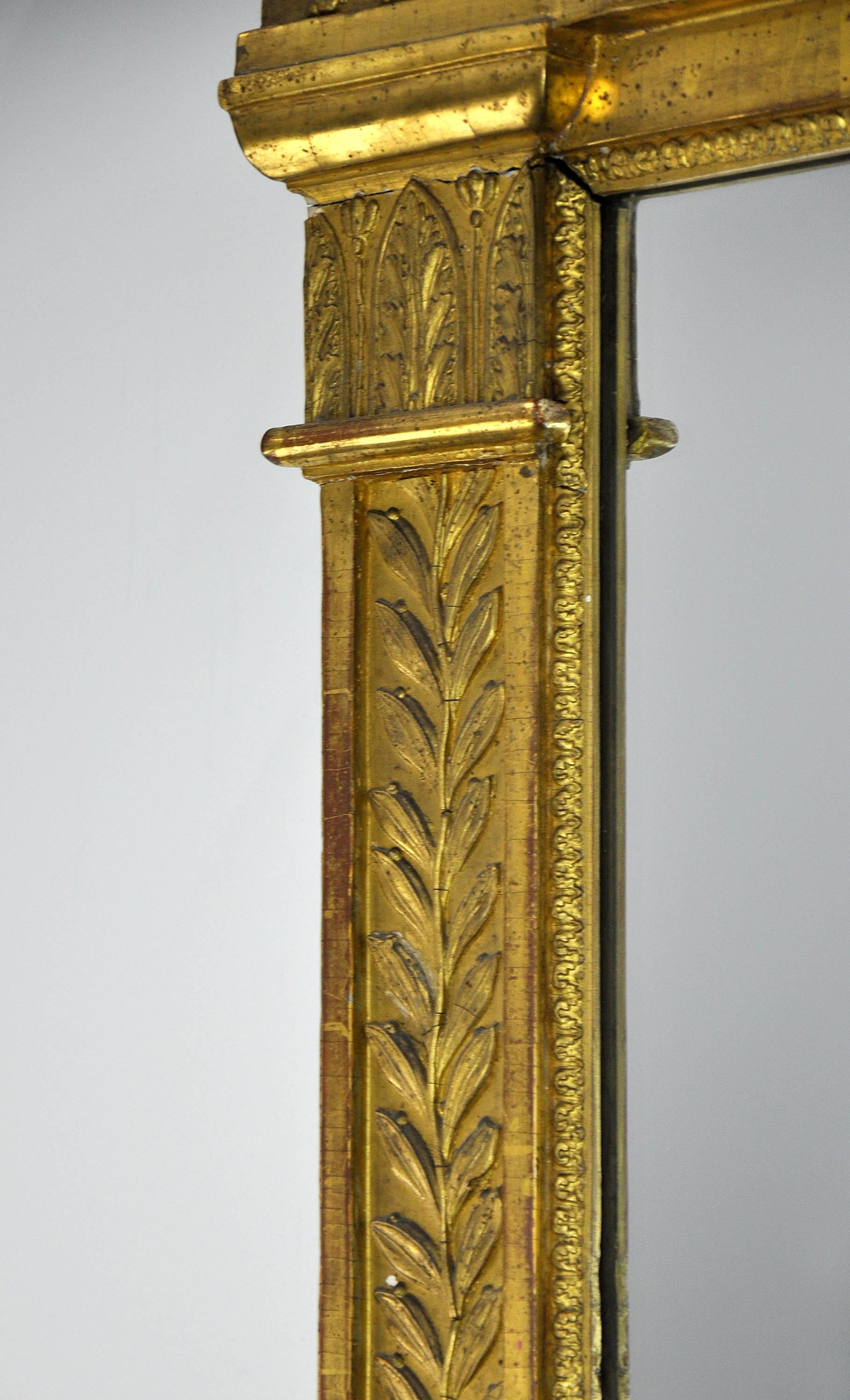 Neoclassical Gilt Mirror, Early 19th Century In Good Condition In Miami, FL