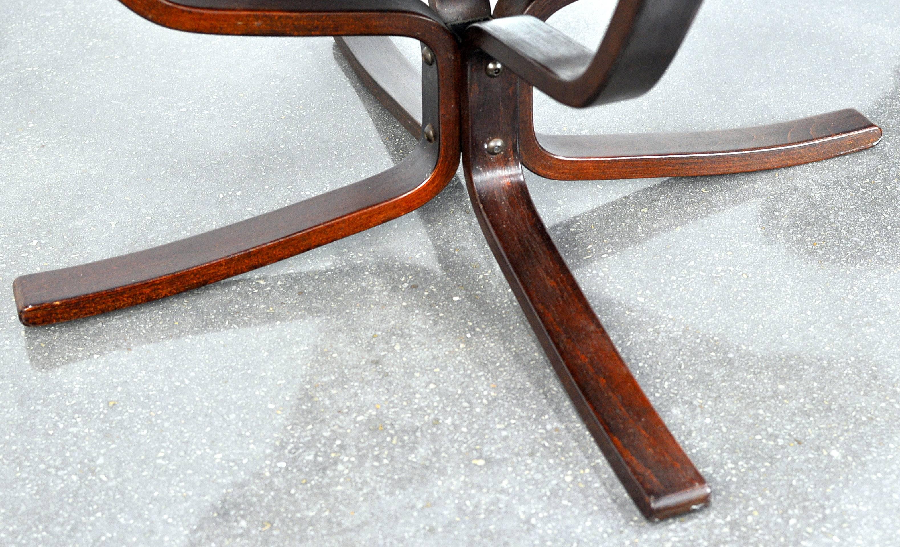 Sigurd Ressell for Vatne Mobler Falcon Chair and Ottoman 2