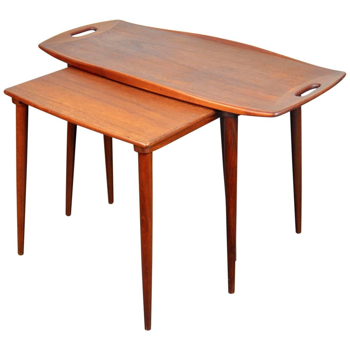 Scandinavian Modern Jens Quistgaard Teak Nesting Tables