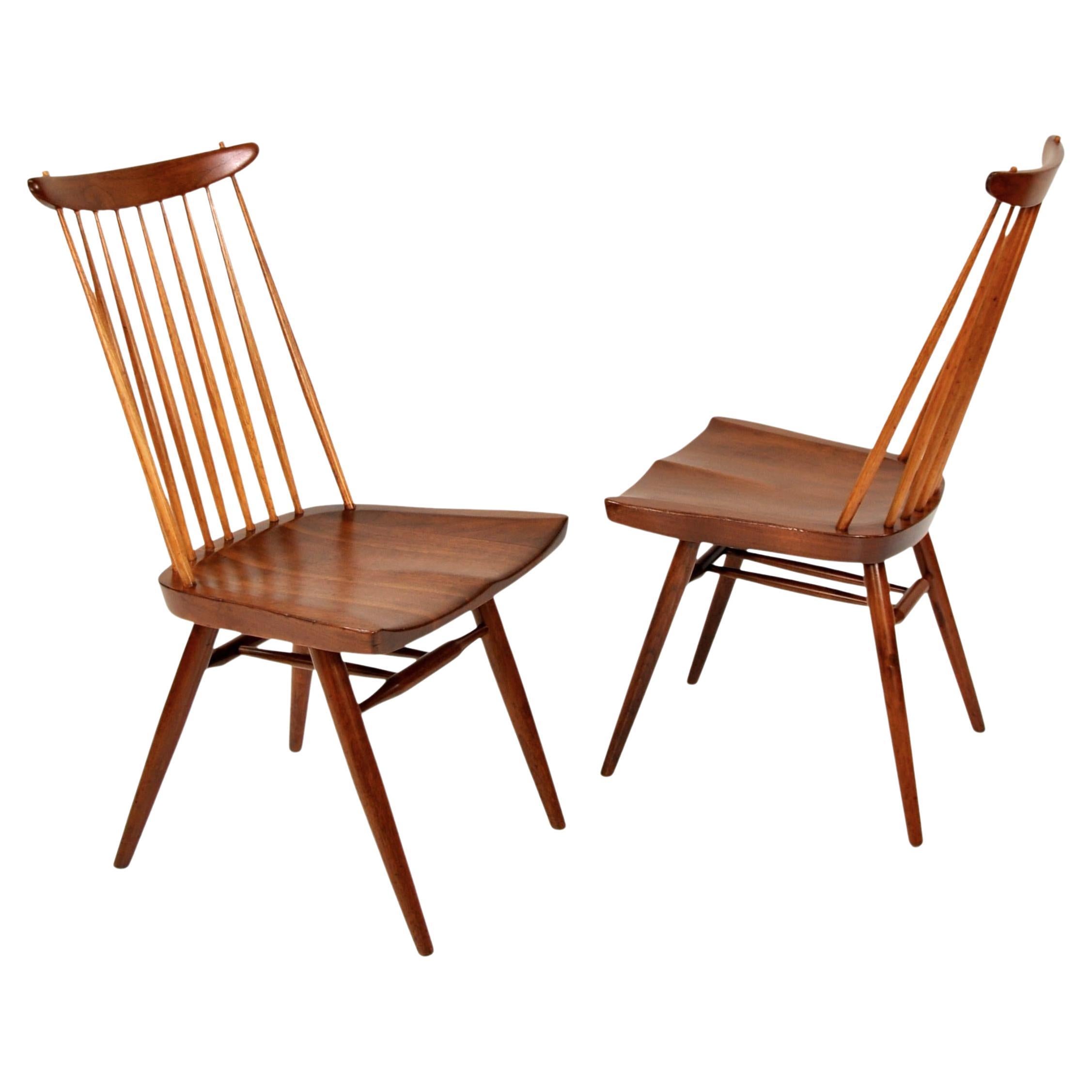 Pair of George Nakashima New Chairs For Sale