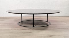 Used Black Granite and Iron Coffee Table by Laura Graziotti for Arflex