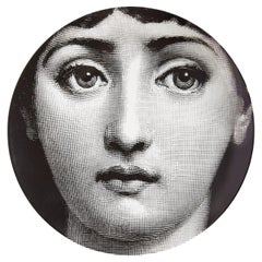 Piero Fornasetti Plato de porcelana Tema e Variazioni nº 1