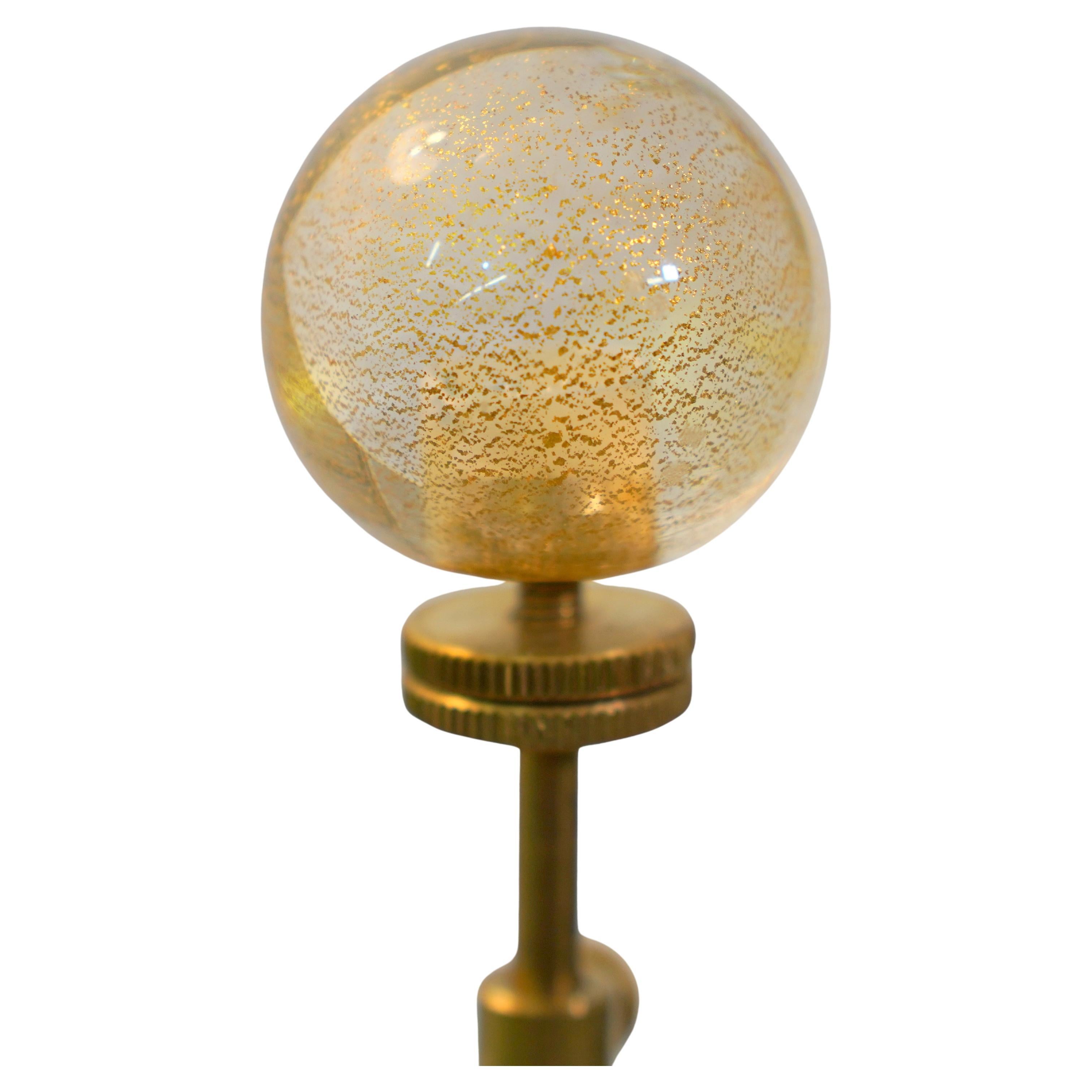Seguso for Donghia Murano Glass Lamps with Gold Dust and Gold Aventurine - Pair In Good Condition For Sale In Miami, FL