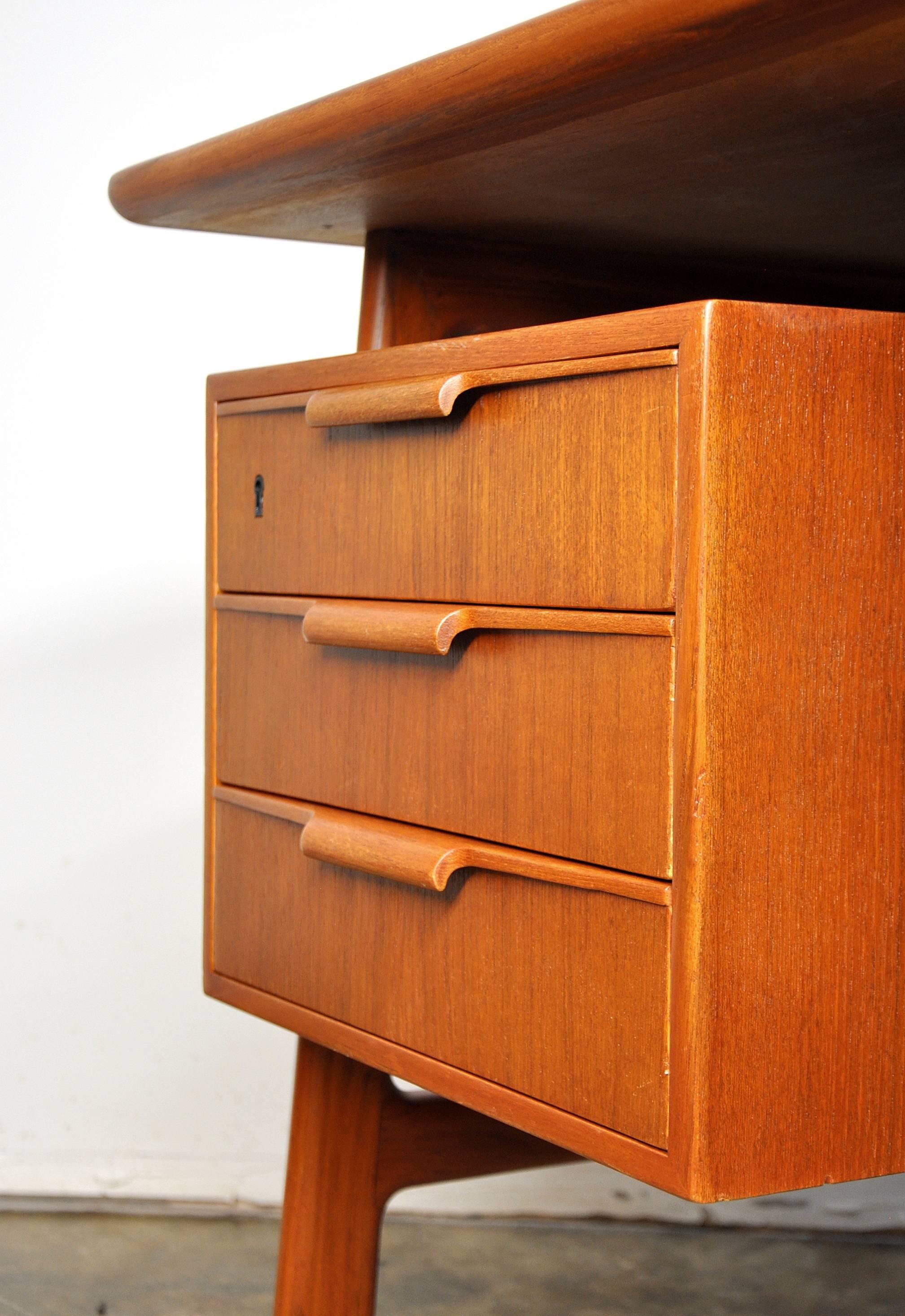 Gunni Omann for Omann Jun Teak Floating Top Desk 1