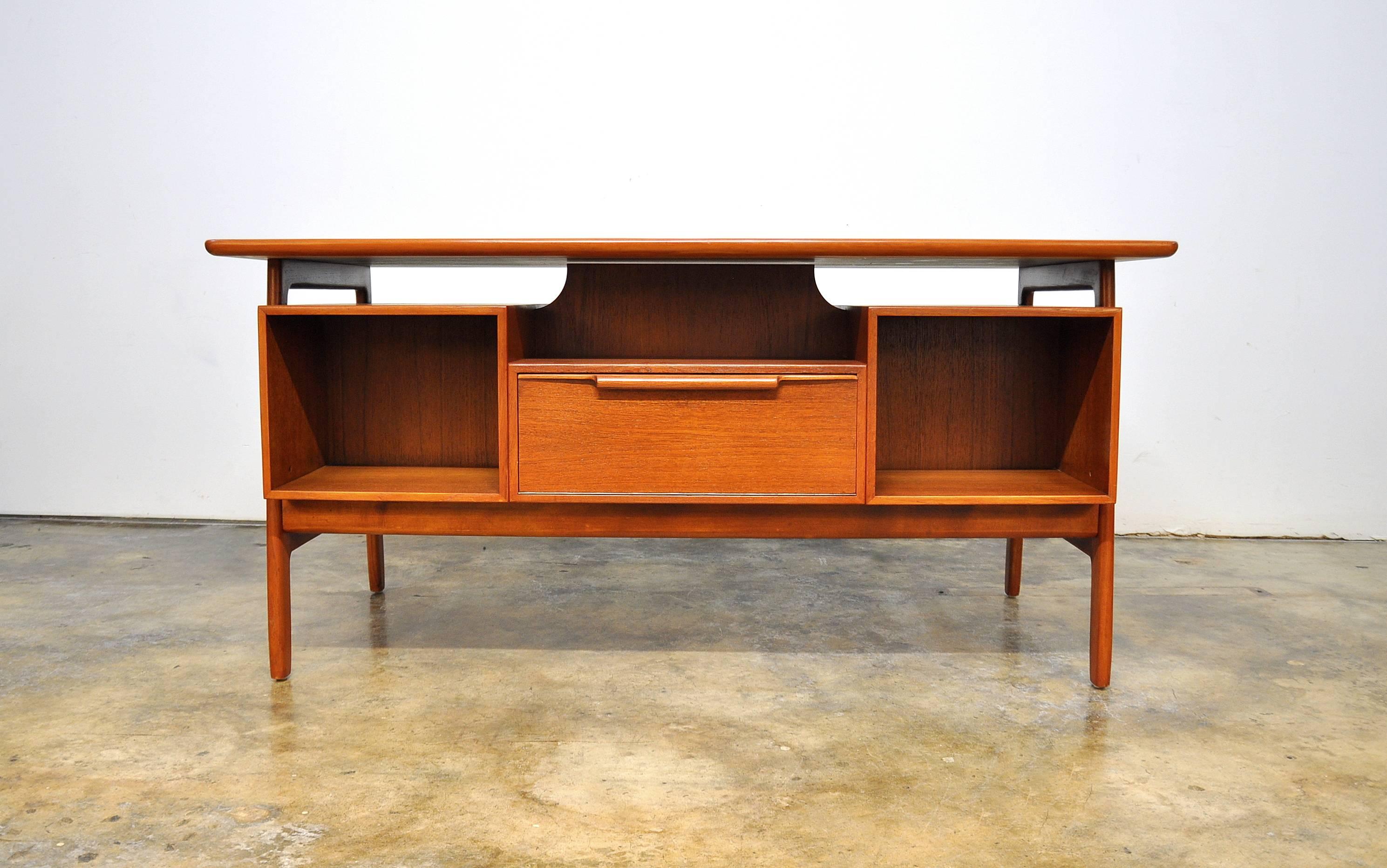 Danish Gunni Omann for Omann Jun Teak Floating Top Desk