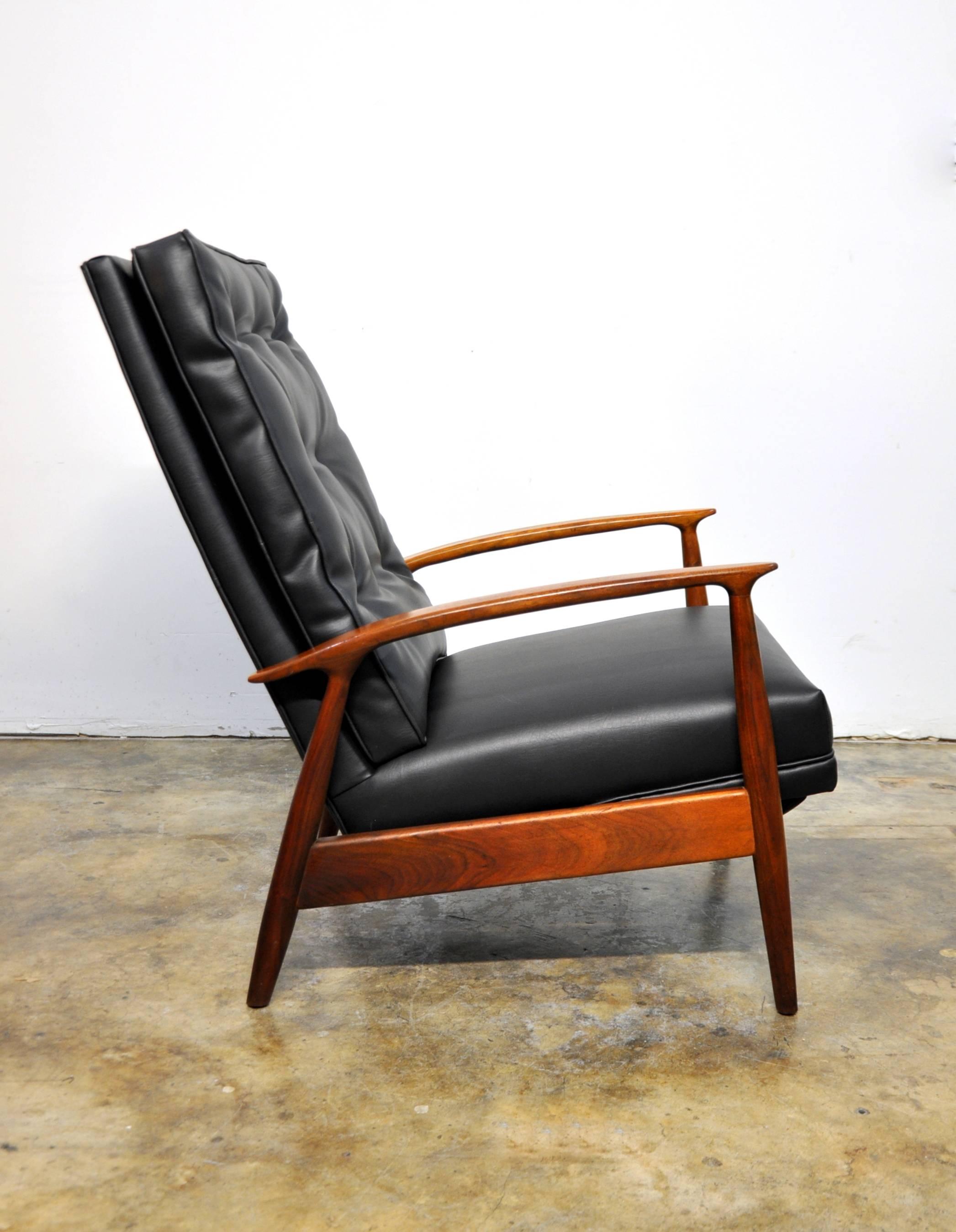 American Milo Baughman for James Inc. Lounge Chair Recliner